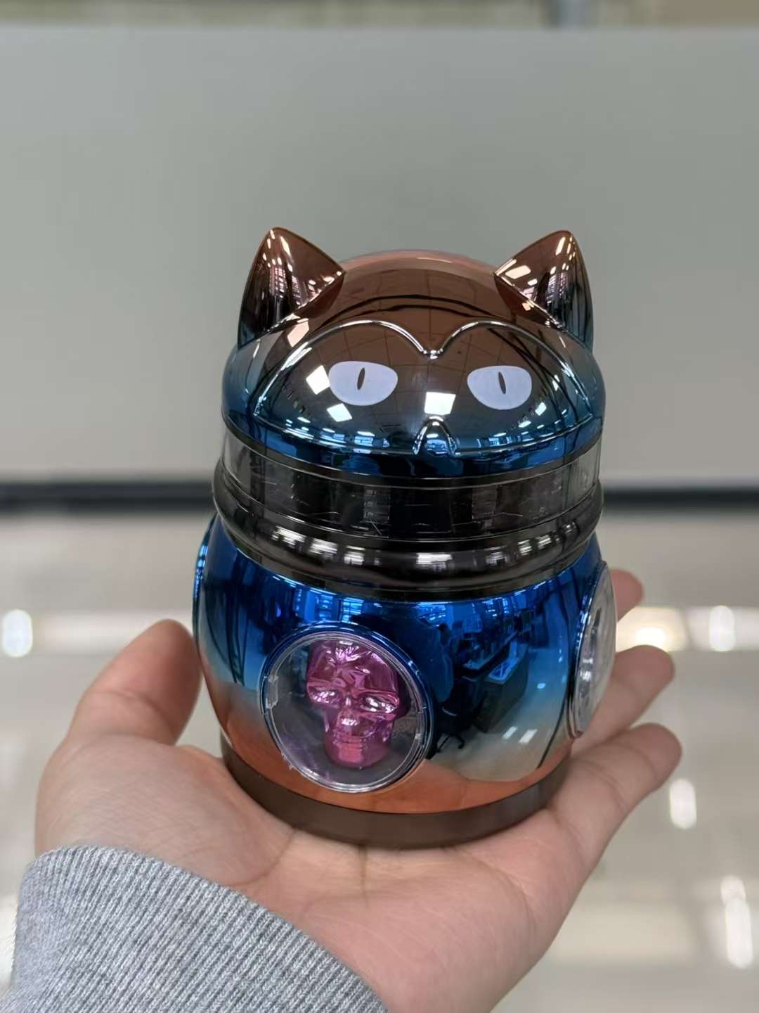磨烟器，烟具，招财猫磨烟器，锌合金详情图8