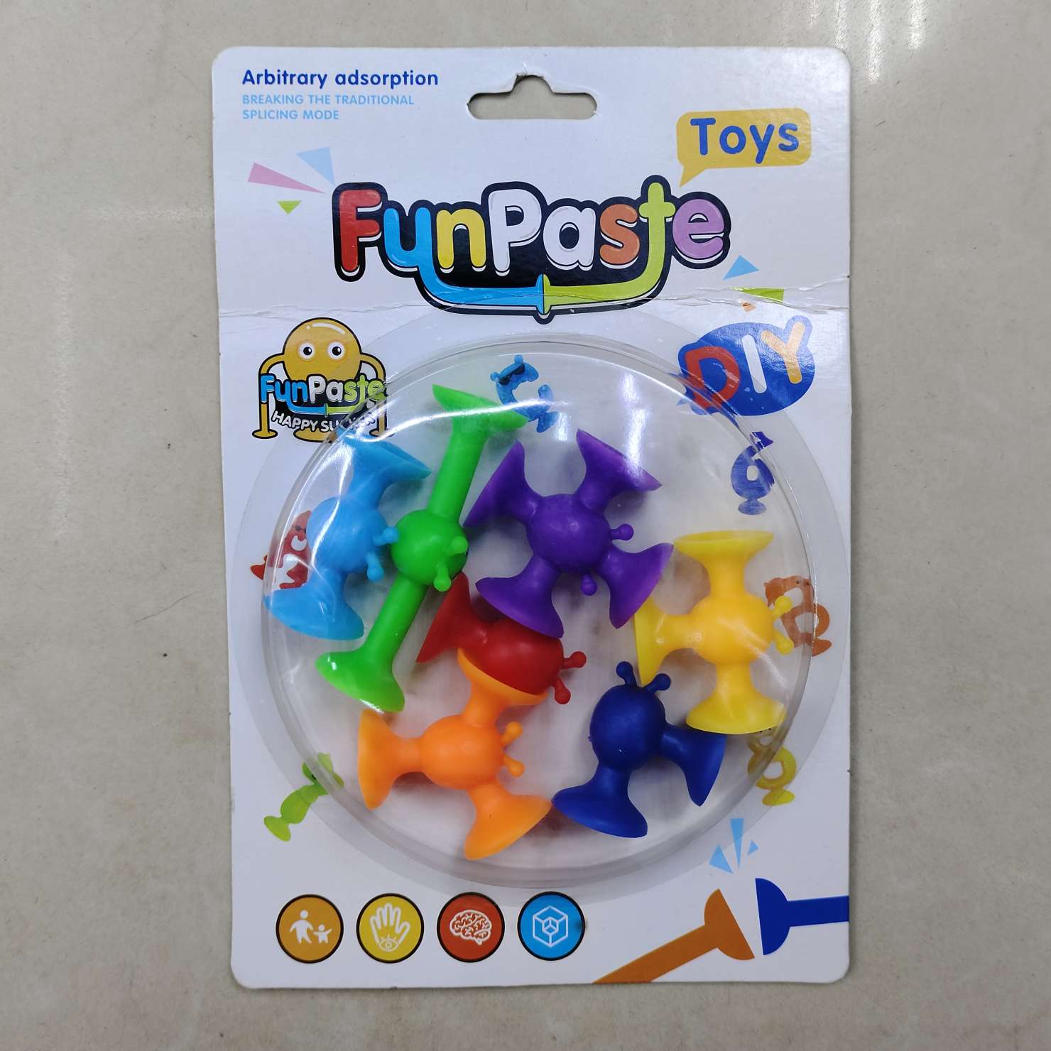Children's educational building blocks, soft rubber building blocks, mixed color suction fun, pasting fun, mutual suction splicing, dinosaur series, hexagonal series, bee series, ocean series, KFC basketball series, material safety detail image 3