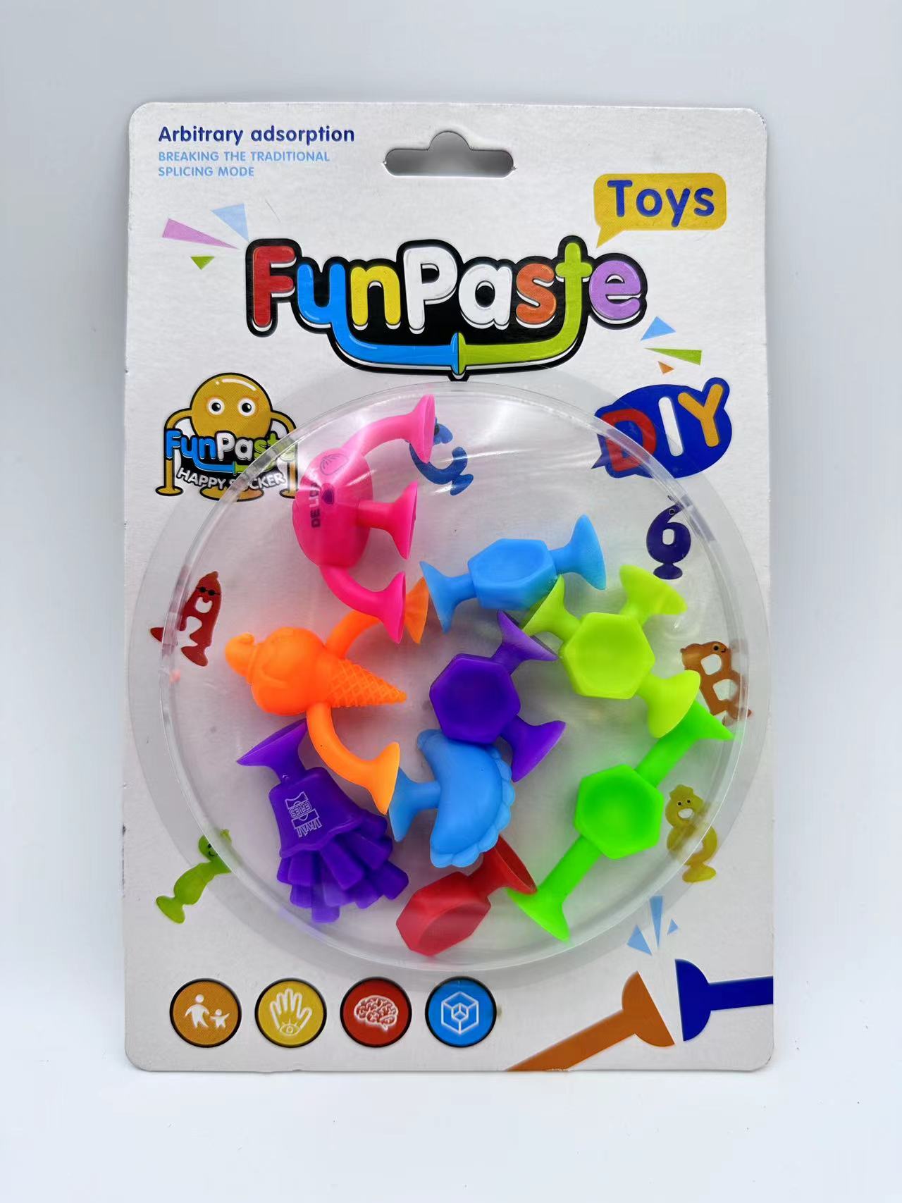 Children's educational building blocks, soft rubber building blocks, mixed color suction fun, pasting fun, mutual suction splicing, dinosaur series, hexagonal series, bee series, ocean series, KFC basketball series, material safety detail image 4