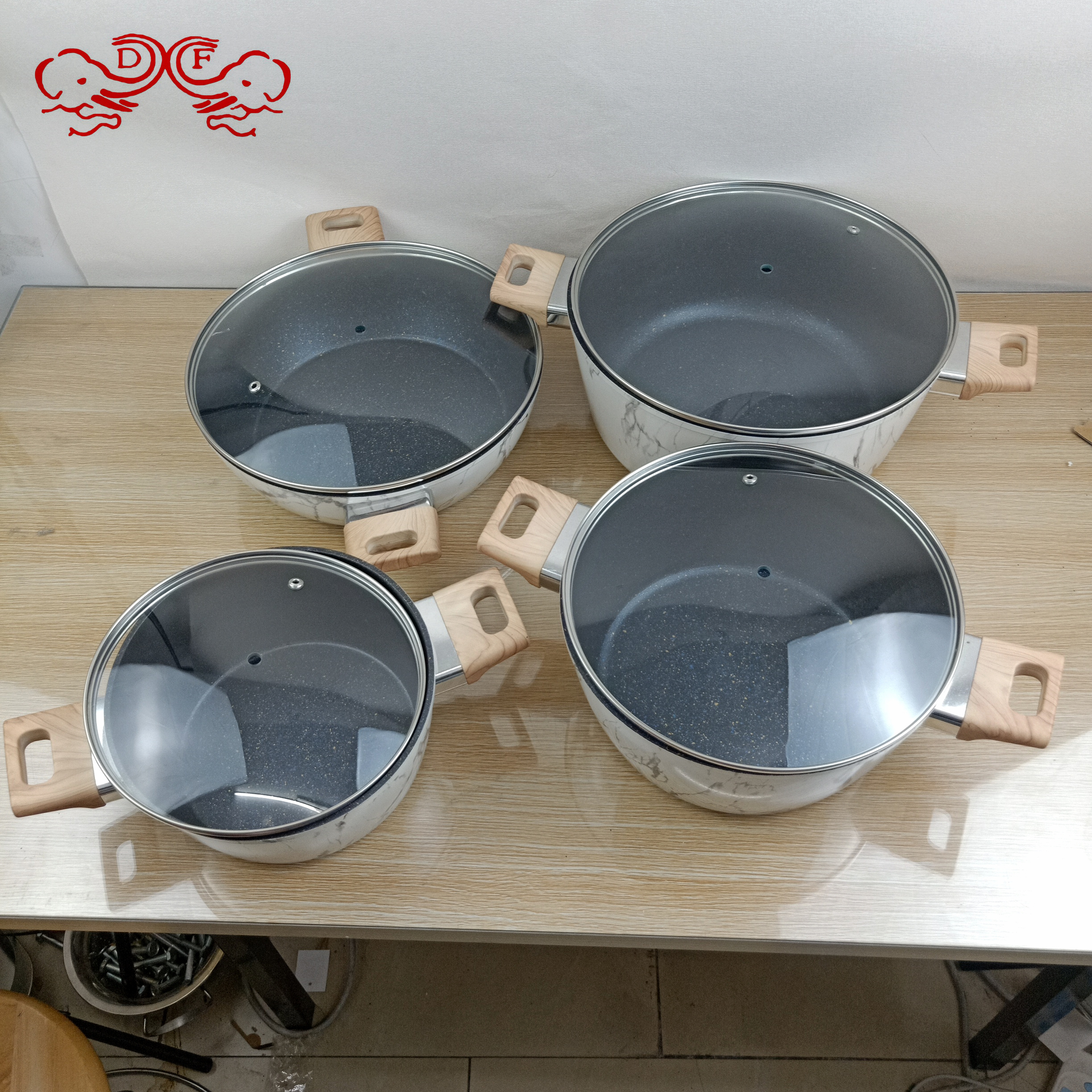 DF68866 Pot soup pot two ears soup pot Kitchen Hotel supplies DF TRADINGHOUSE