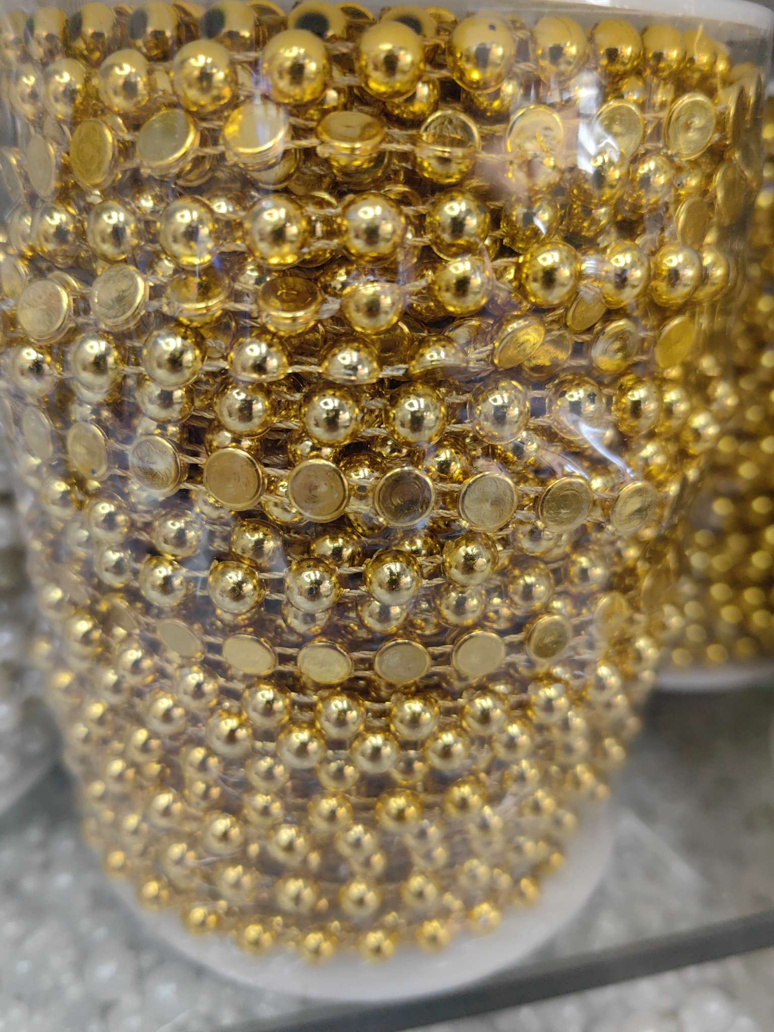 Six and a half sides are golden yellow