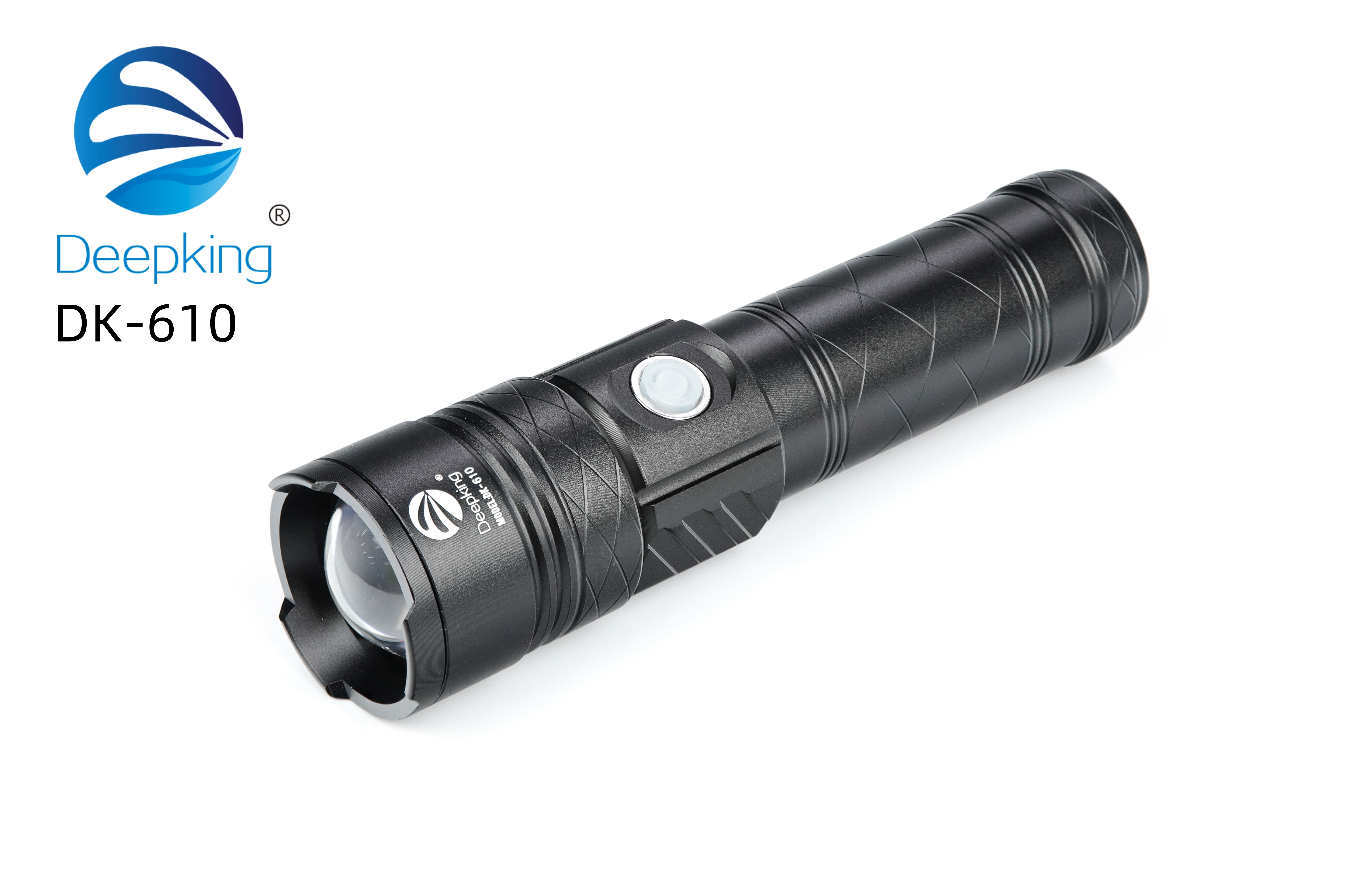 DeepKing Cross-border DK-610 Ultra-bright metal high-intensity rechargeable flashlight, long-range mini Prime, Home outdoor waterproof Lithium battery, Long battery life