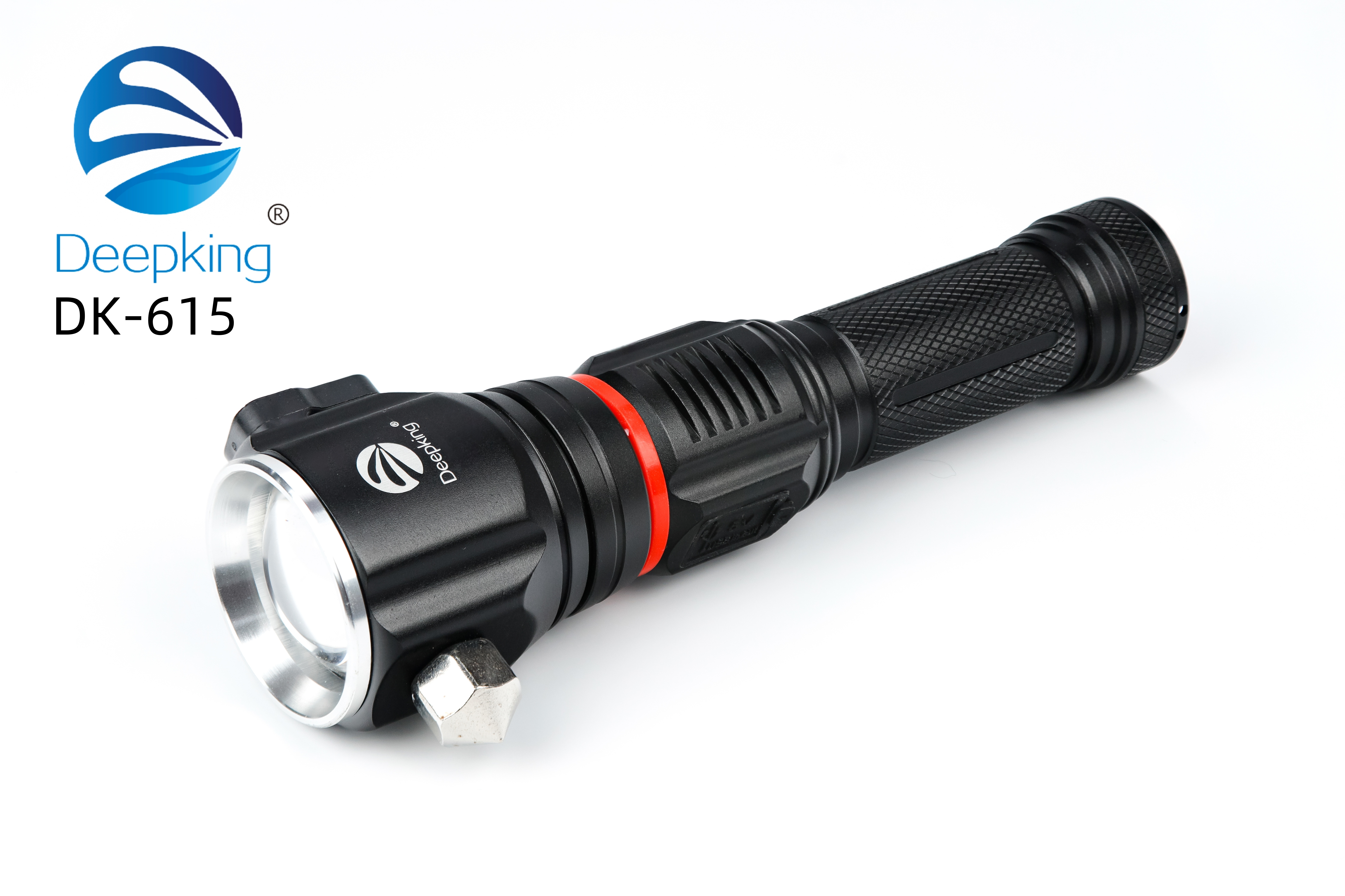DeepKing Cross-border DK-615 Ultra-bright metal high-intensity rechargeable flashlight, long-range mini Prime, Home outdoor waterproof Lithium battery, Long battery life