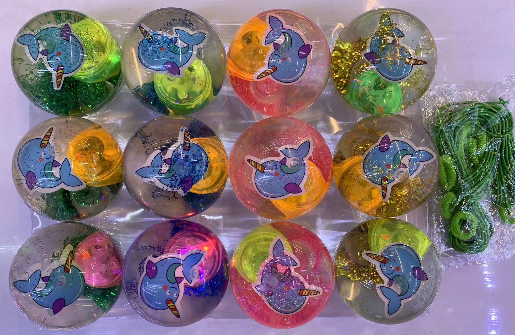 天润减压闪光水球/闪光跳跳球/闪光YOYO球/闪光减压球细粉卡片球2025-2-26