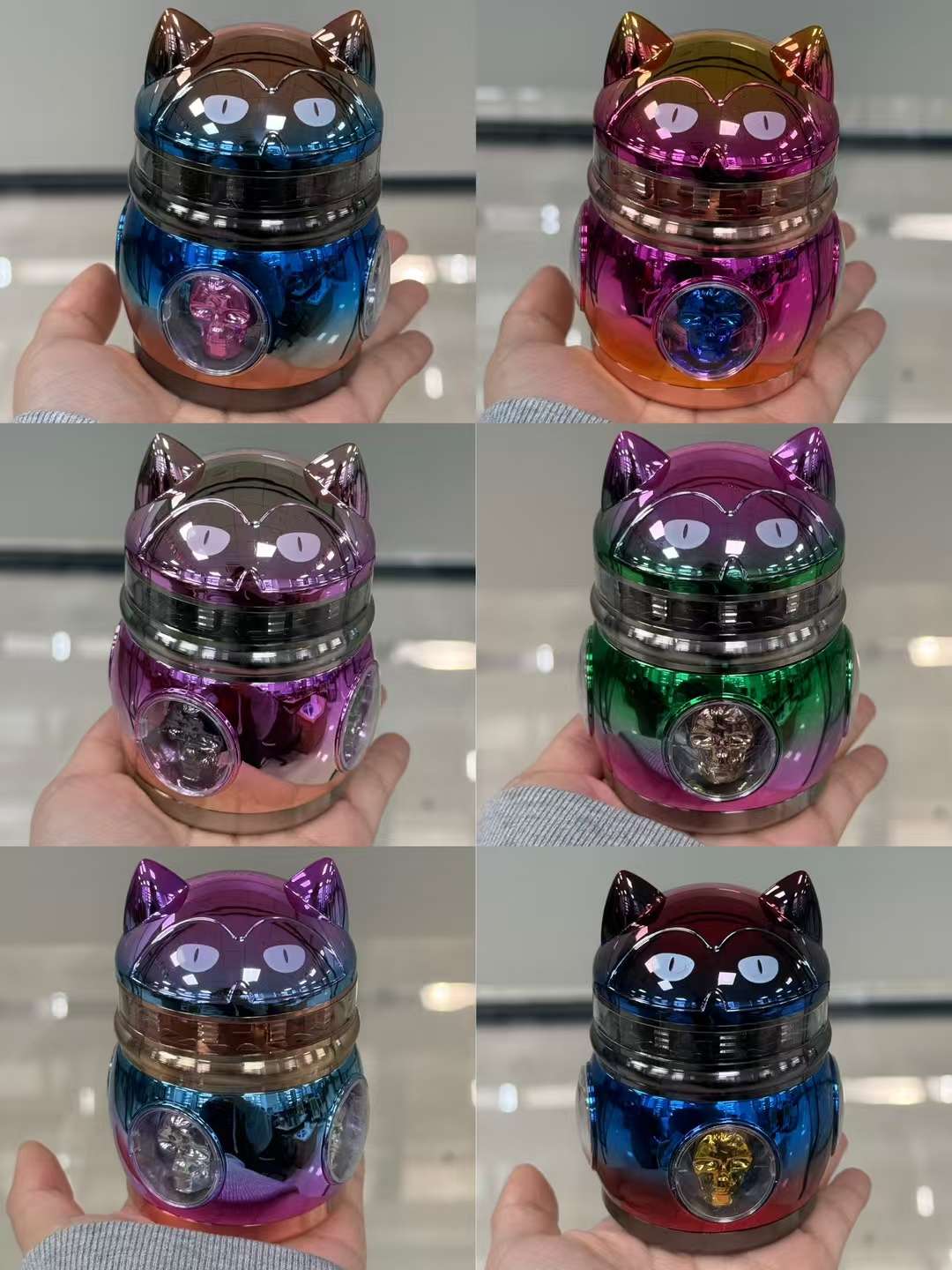 磨烟器，烟具，招财猫磨烟器，锌合金详情图3