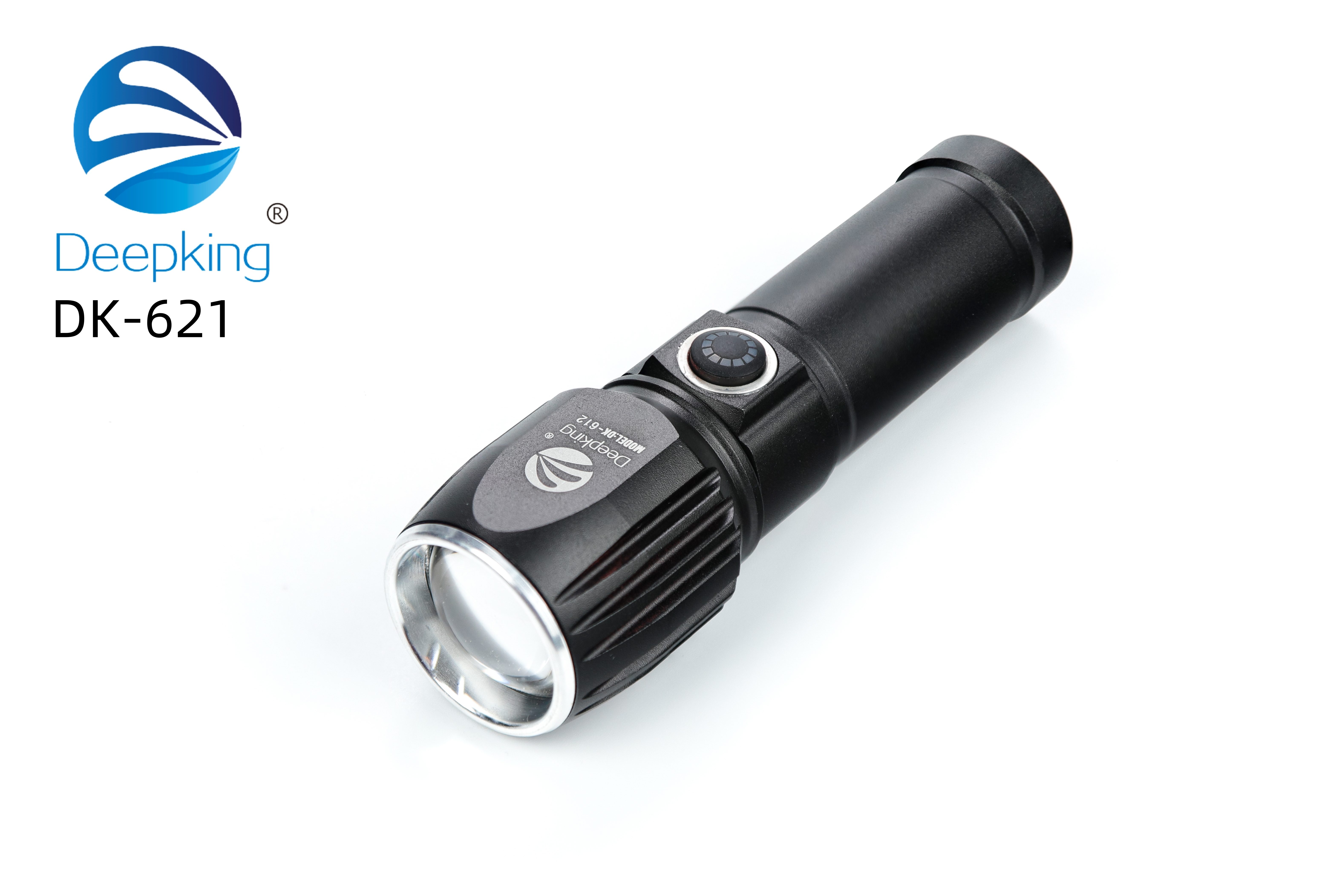 DeepKing Cross-border DK-612 Ultra-bright metal high-intensity rechargeable flashlight, long-range mini Prime, home outdoor waterproof Lithium battery, long battery life