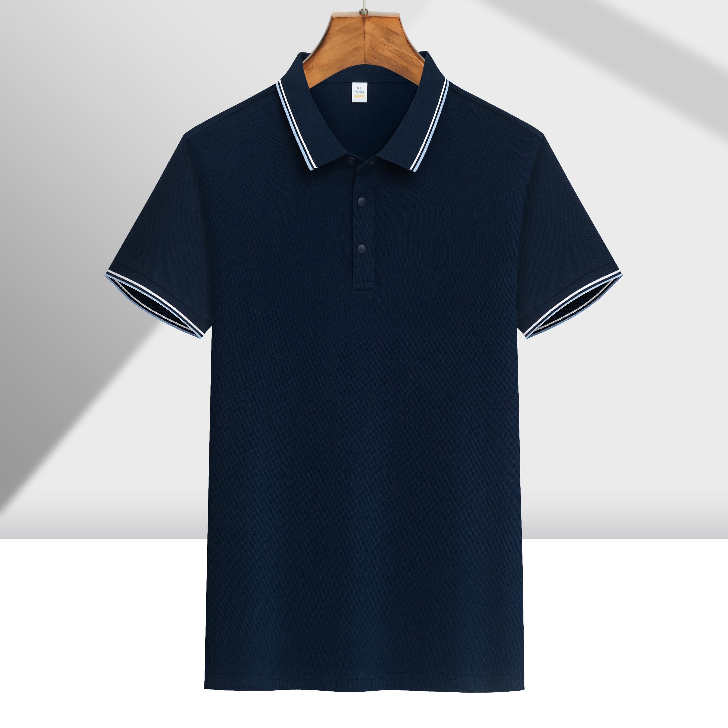 5617# con borde 100% algodón POLO de hombre camiseta personalizada ropa de trabajo de manga corta camisa de algodón algodón construcción de camisa de publicidad personalizado ropa de equipo de impresión logotipo - 47