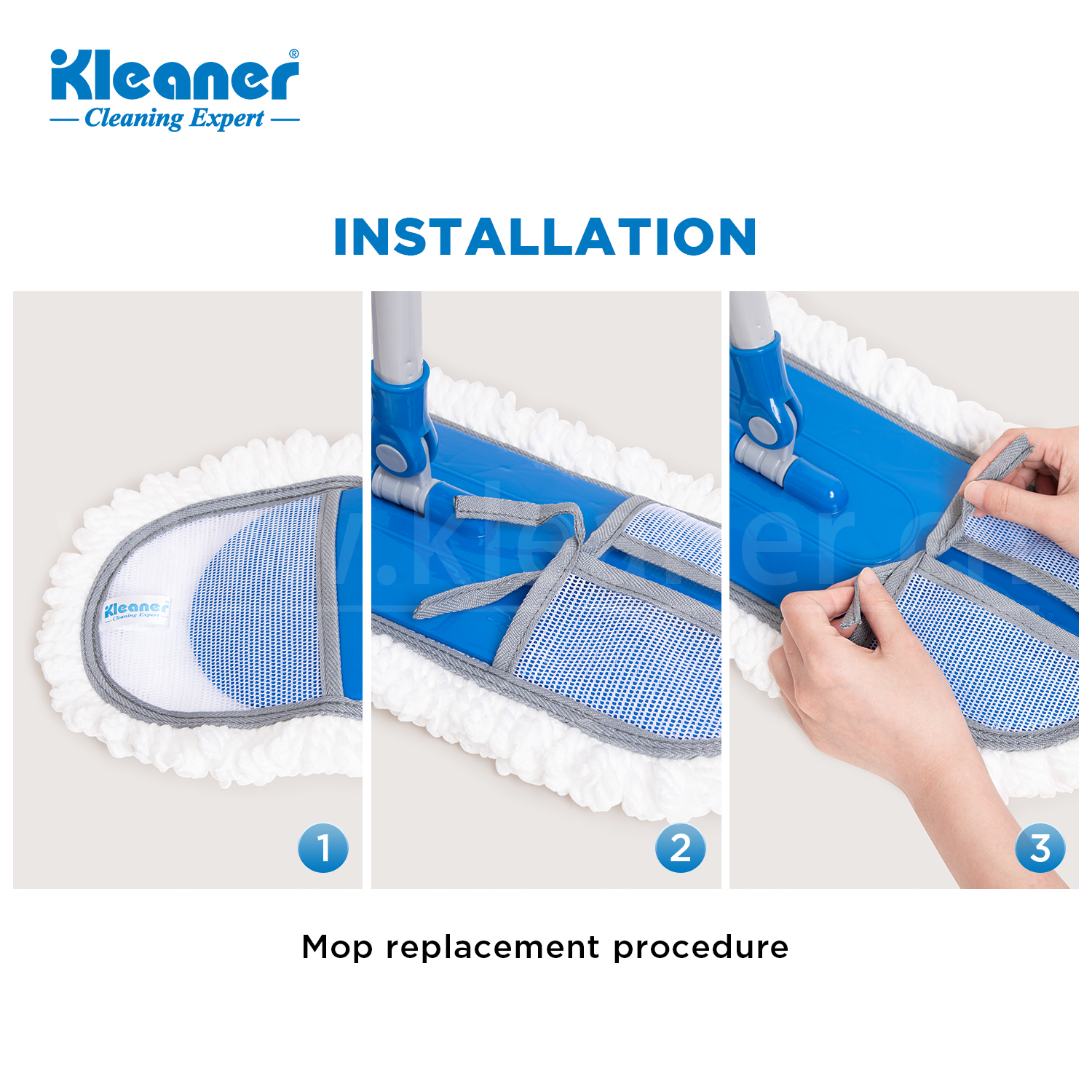 Household microfiber flat mop Household mop Item Picture