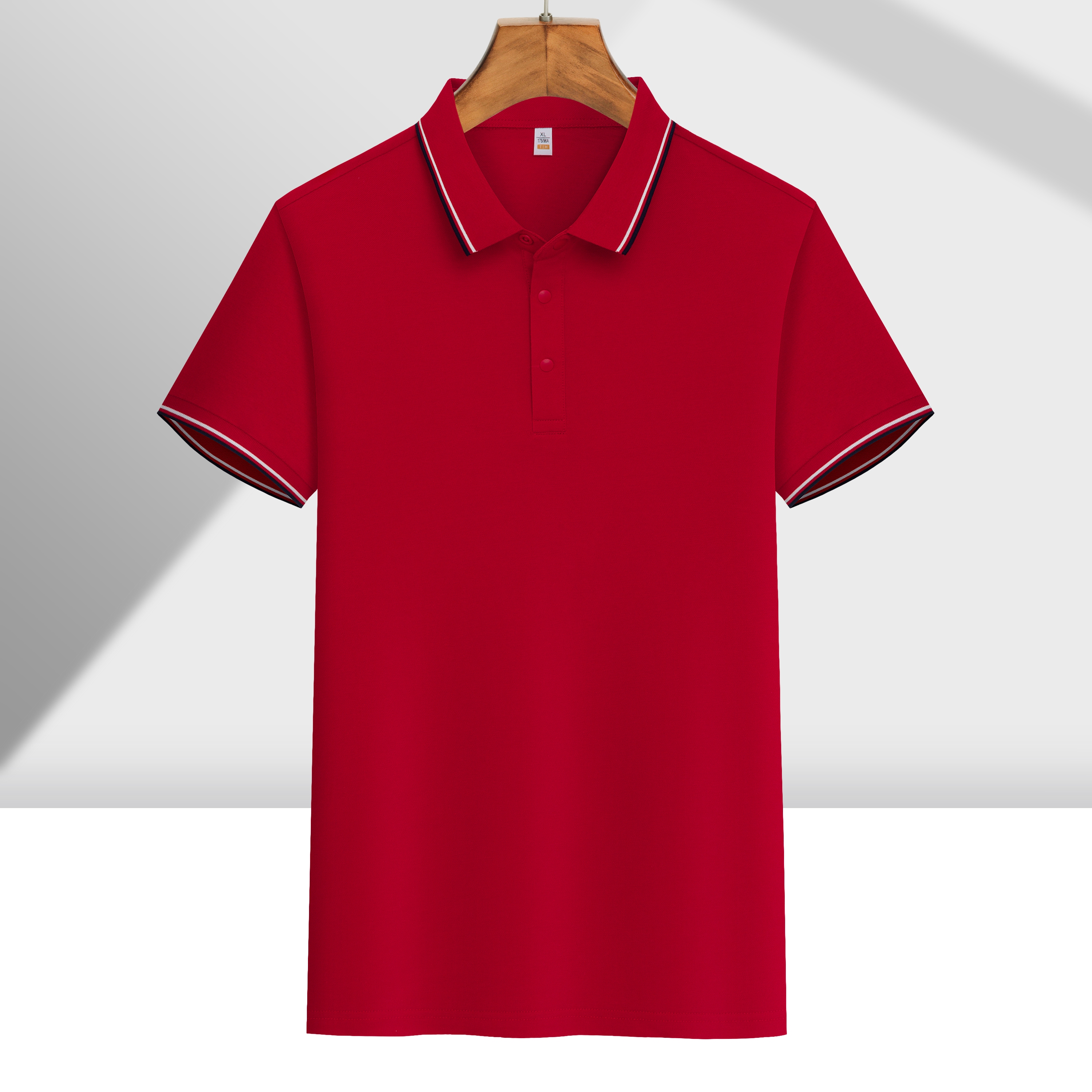 5617# con borde 100% algodón POLO de hombre camiseta personalizada ropa de trabajo de manga corta camisa de algodón algodón construcción de camisa de publicidad personalizado ropa de equipo de impresión logotipo - 64