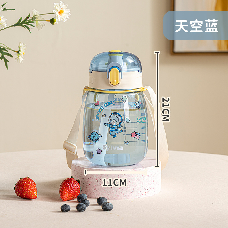 S150-SH2040 Children's water cup sippy cup for primary school students Large capacity summer plastic cup pot pot Item Picture