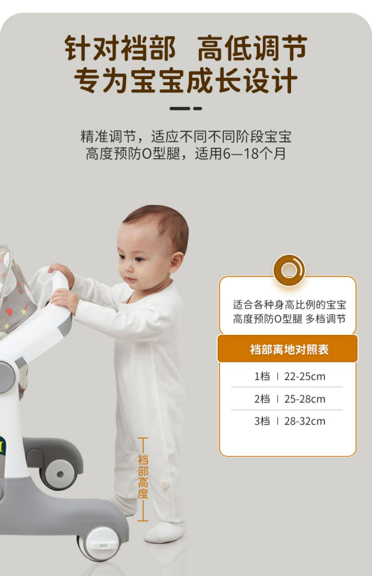 Baby walker to prevent O-shaped legs, multi-functional anti-rollover, and baby walkers for boys and girls detail image 3