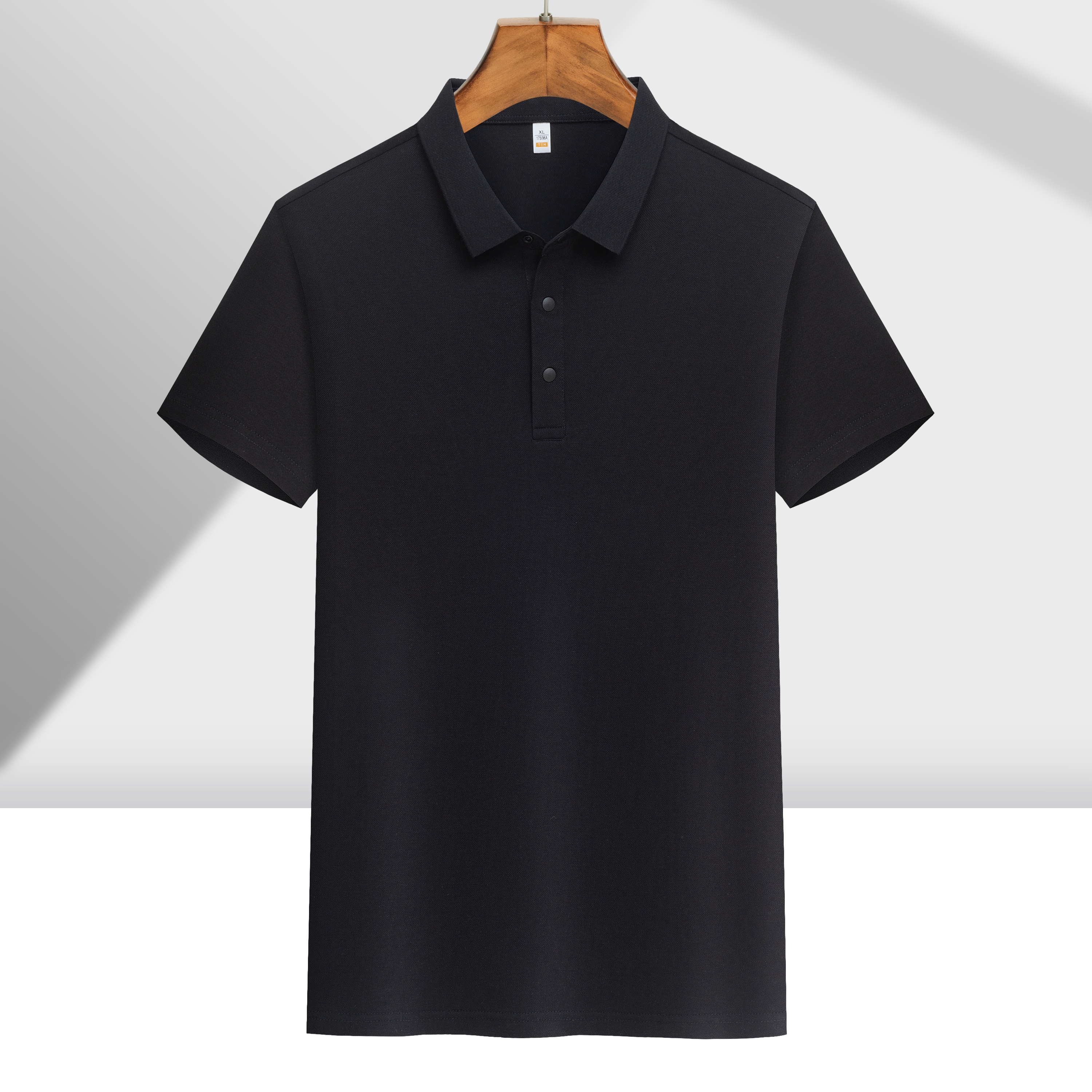 5616# solid-color men's POLO shirt, custom T-shirt, work uniform, short-sleeved team-building advertising shirt, custom-made team clothing, printed logo - 7