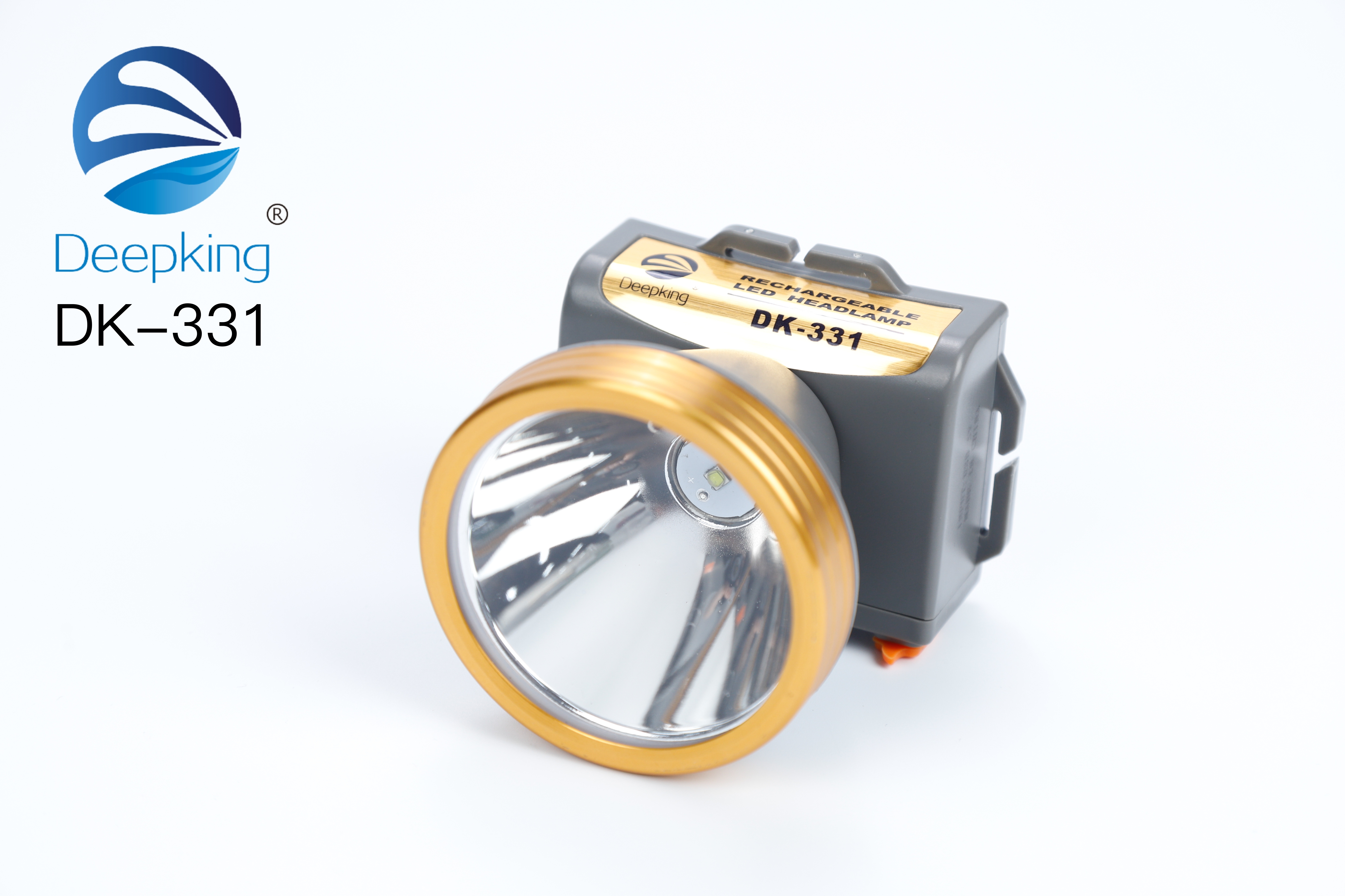 DeepKing Cross-border DK-331 Headlamp, high-intensity charging, ultra-bright head-mounted outdoor mini flashlight, hernia sensing night fishing, ultra-long battery life miner's lamp details Picture