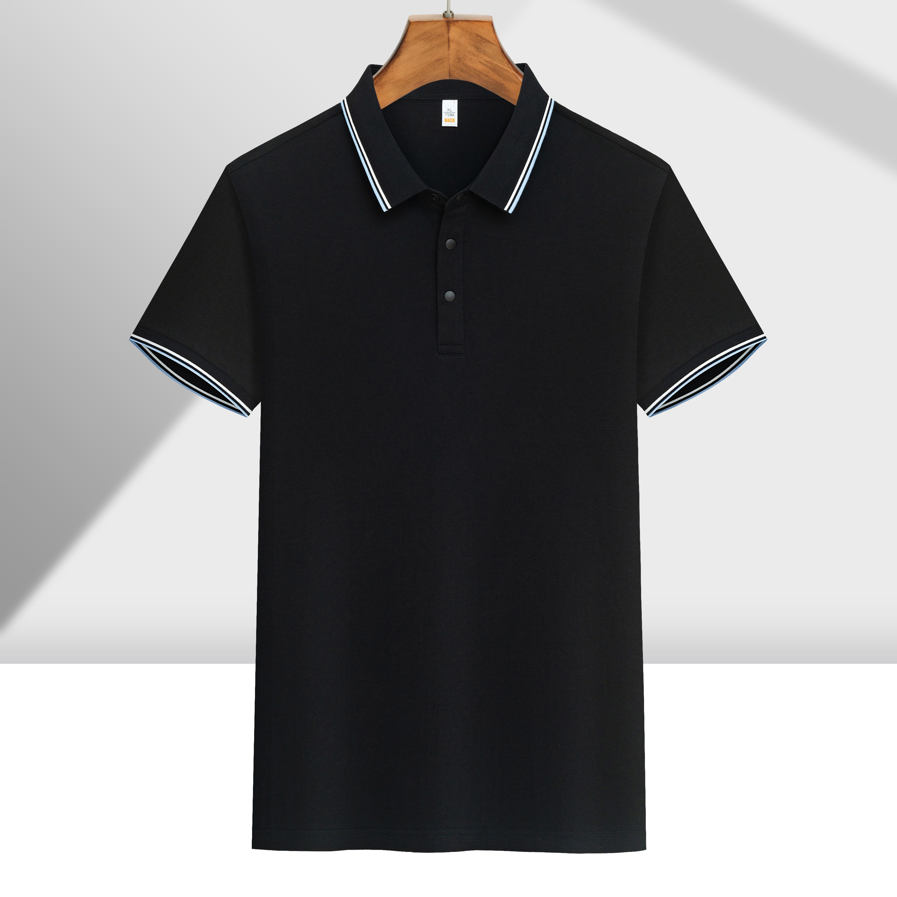 5617# con borde 100% algodón POLO de hombre camiseta personalizada ropa de trabajo de manga corta camisa de algodón algodón construcción de camisa de publicidad personalizado ropa de equipo de impresión logotipo - 12