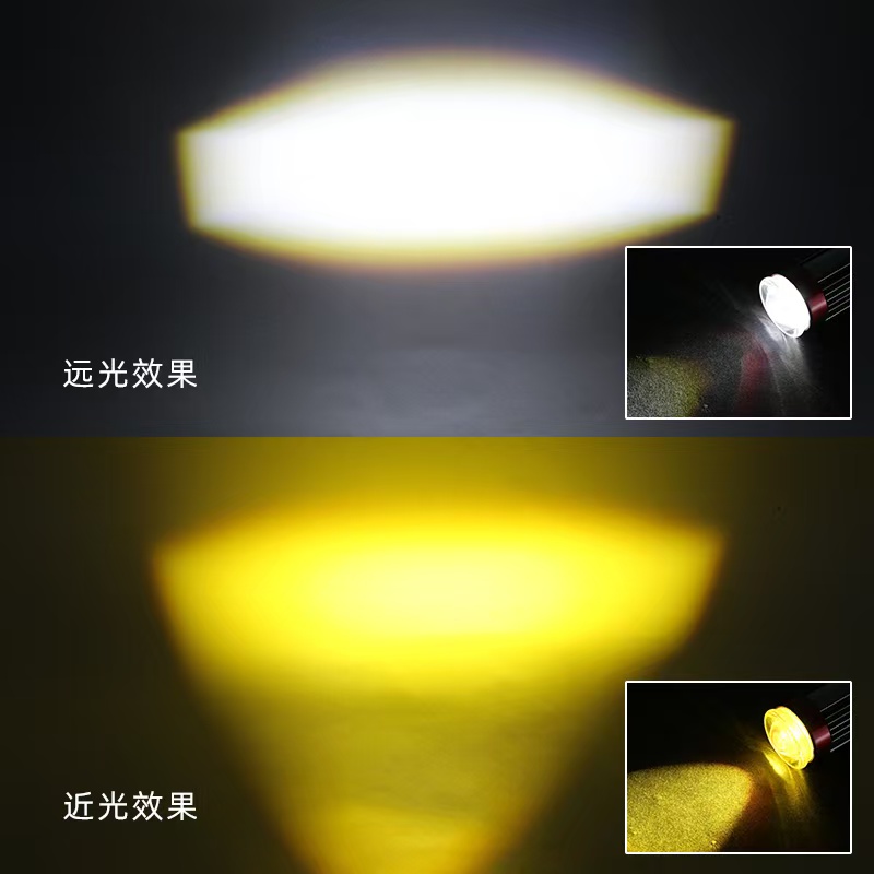 Motorcycle electric car headlights LED headlights bubble double claw H4 three-claw battery car Scooter motorcycle ultra bright light 12V-80V Application Scenario