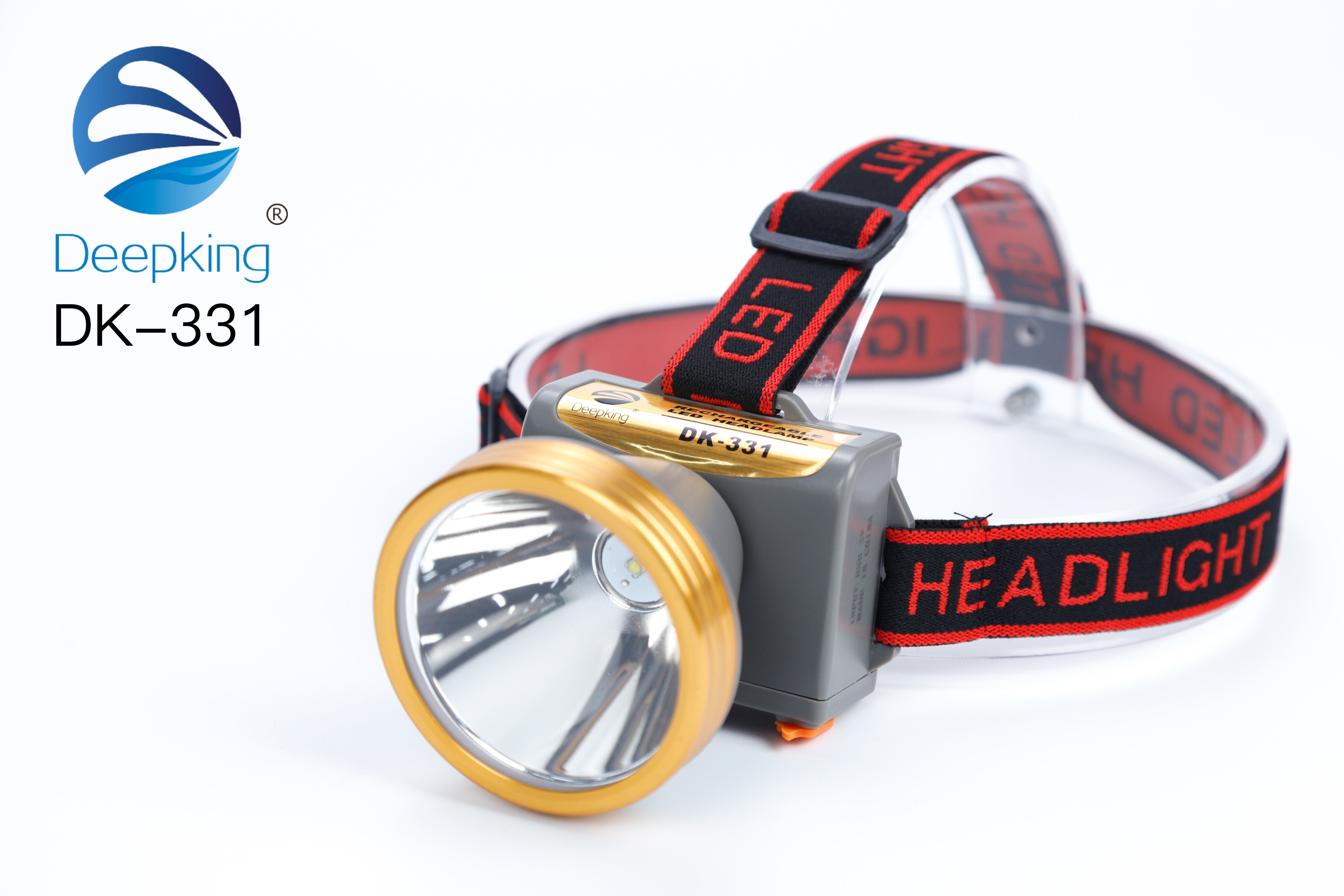 DeepKing Cross-border DK-331 Headlamp, high-intensity charging, ultra-bright head-mounted outdoor mini flashlight, hernia sensing night fishing, ultra-long battery life miner's lamp