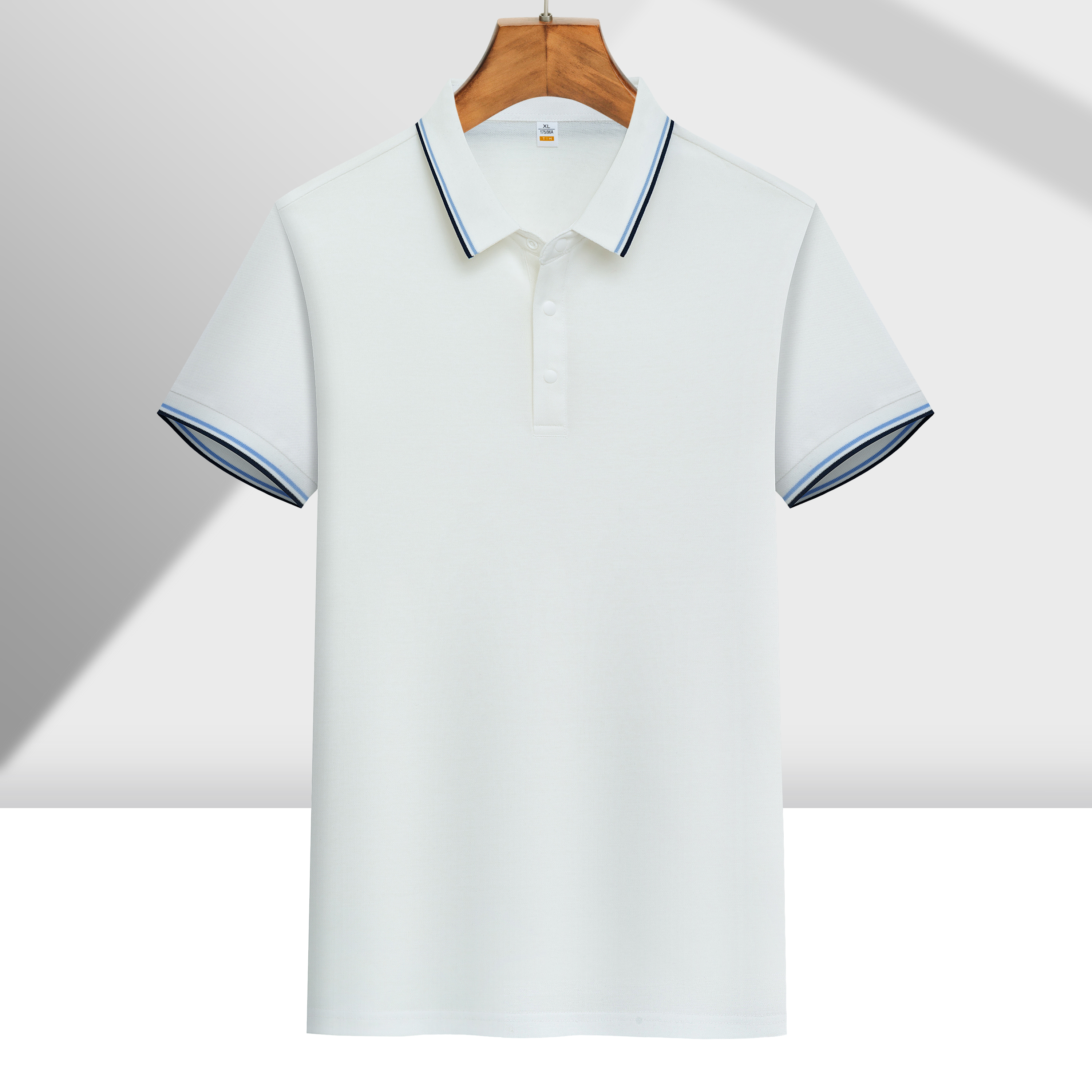 5617# con borde 100% algodón POLO de hombre camiseta personalizada ropa de trabajo de manga corta camisa de algodón algodón construcción de camisa de publicidad personalizado ropa de equipo de impresión logotipo - 18