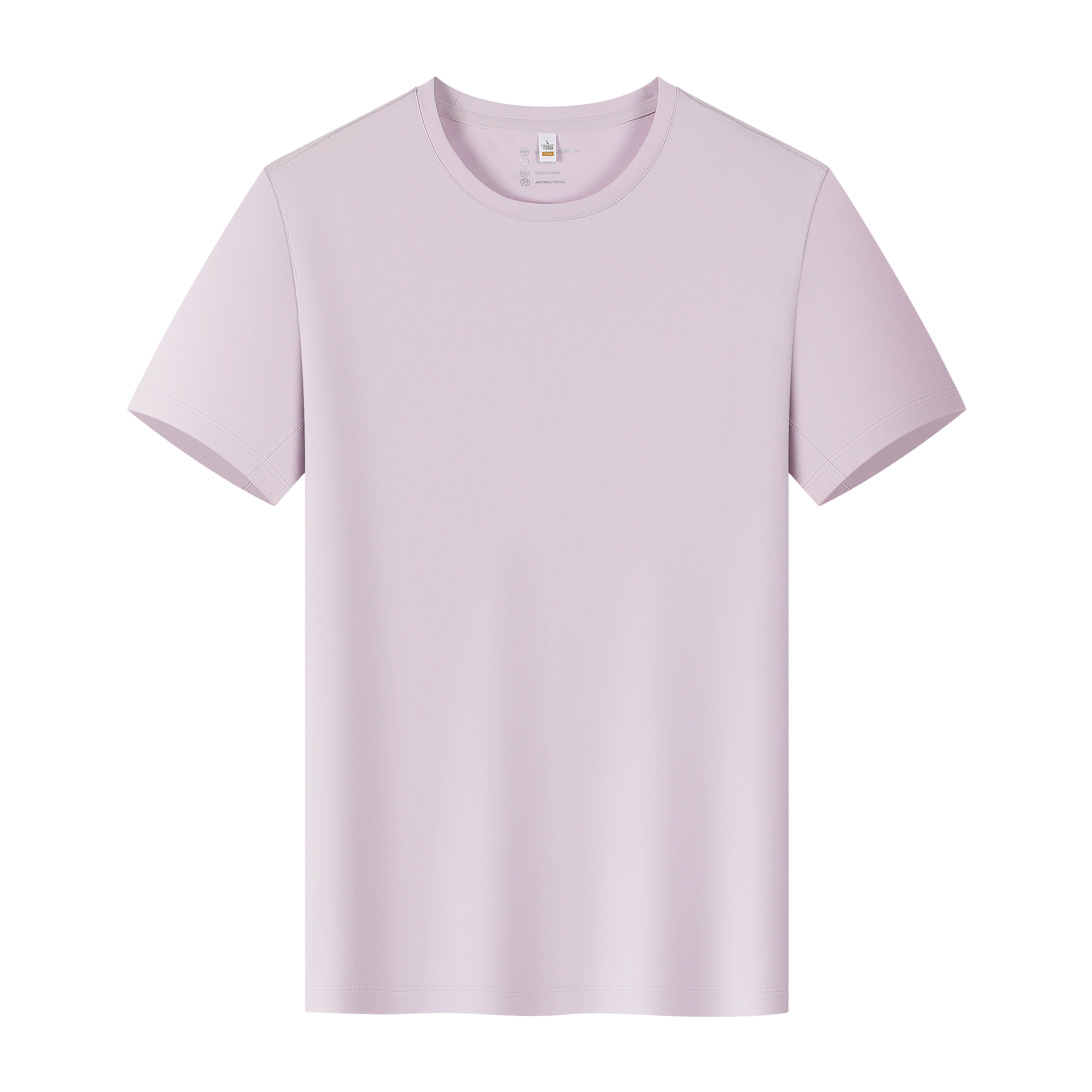 06-5619# Quick Dry Round Neck Plain T-Shirt Men's And Women's Work Clothes Short Sleeve Workclothes Pure Cotton Group Construction Advertising Advertising Shirt Customized Team Clothing Printing Logo Specification drawing