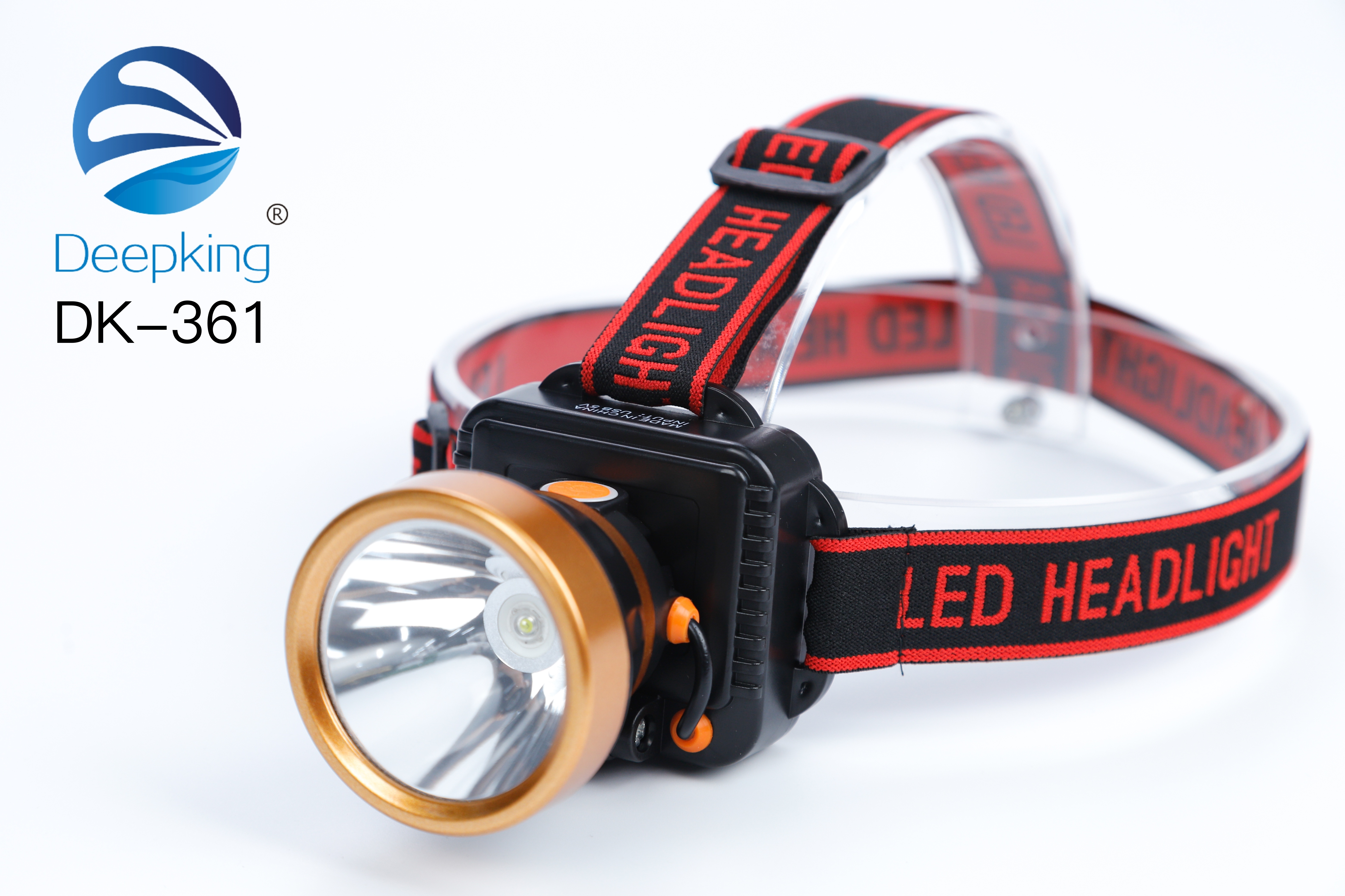 DeepKing Cross-border DK-361 Headlamp, high-intensity charging, ultra-bright head-mounted outdoor mini flashlight, hernia sensing night fishing, ultra-long battery life miner's lamp
