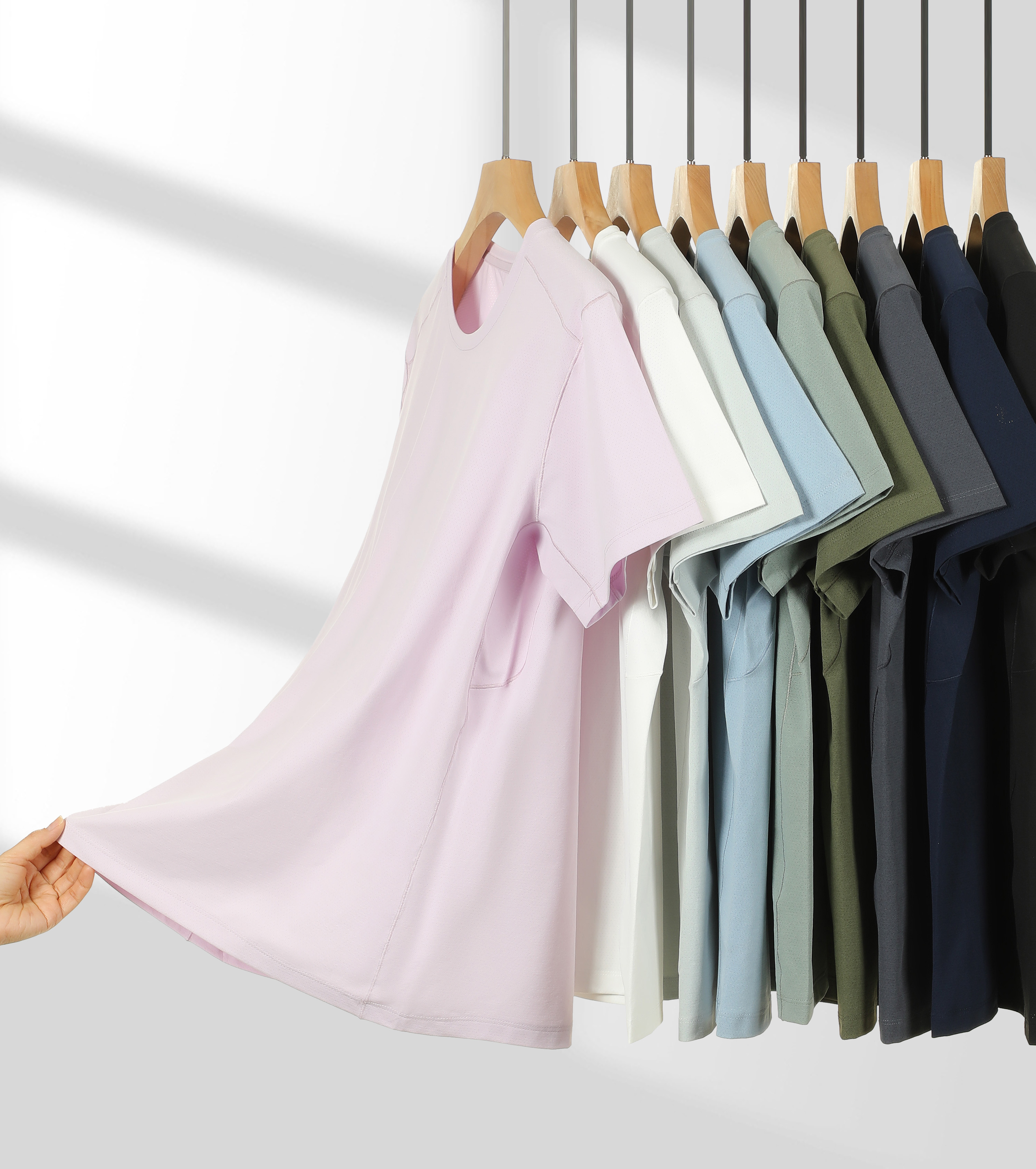 05-5618# Quick Dry Round Neck Mesh T-Shirt Men's And Women's Custom T-Shirt Work Clothes Short Sleeve Cotton Group Advertising Advertising Shirt Customized Team Clothing Printing Logo