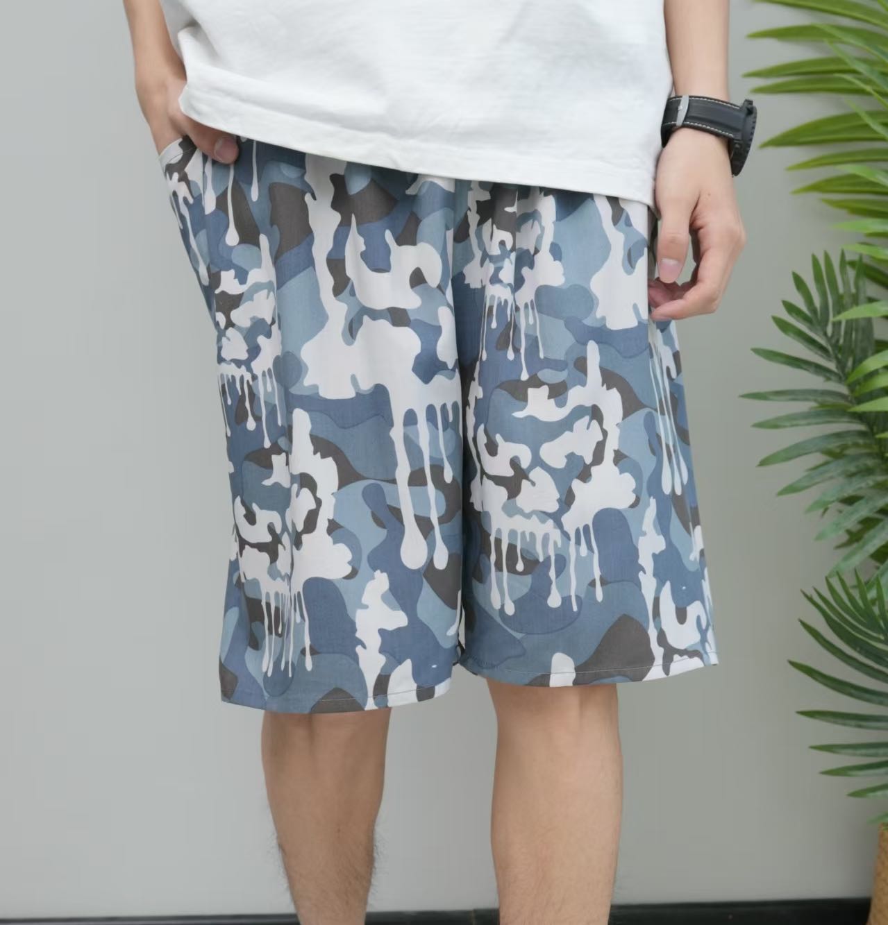 Men's beach pants, cotton and silk, Chinese-style men's casual pants, Indonesian-style men's trousers and skirts, comfortable and breathable, men's beach pants, overweight and large men's beach pants detail image 13