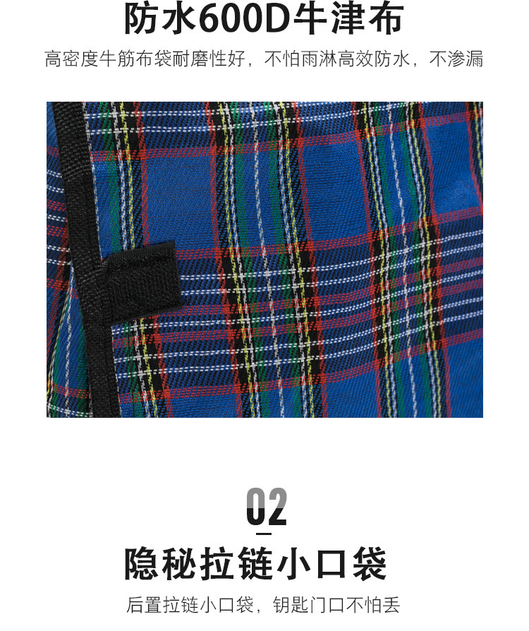 多功能购物拖轮包折叠手提多用购物旅行袋买菜轮子包批发便携详情图6
