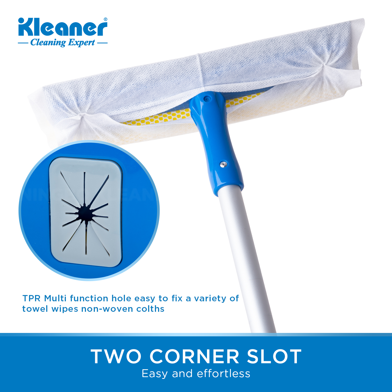 10" window scraper 360 degree rotation of aluminum rod Specification drawing