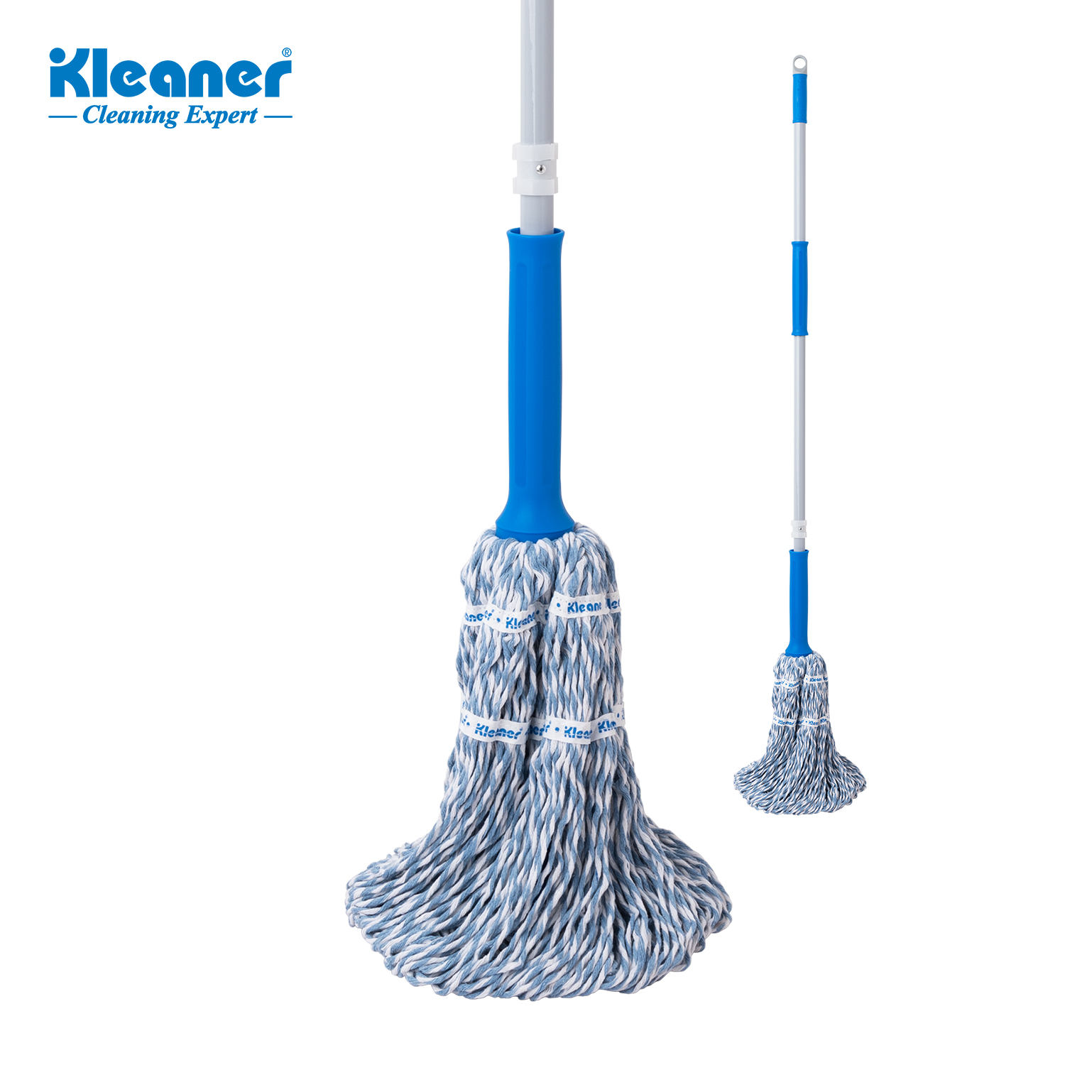 涤棉旋转拖把家用 耐用易清洗拖布 轻松擦地不伤手不沾灰拖把家用拖把