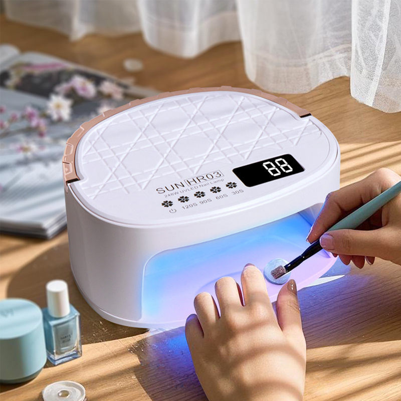 The new 248W high-power battery-powered nail lamp, nail baking lamp and therapy lamp feature a large-capacity battery for long battery life Specification drawing