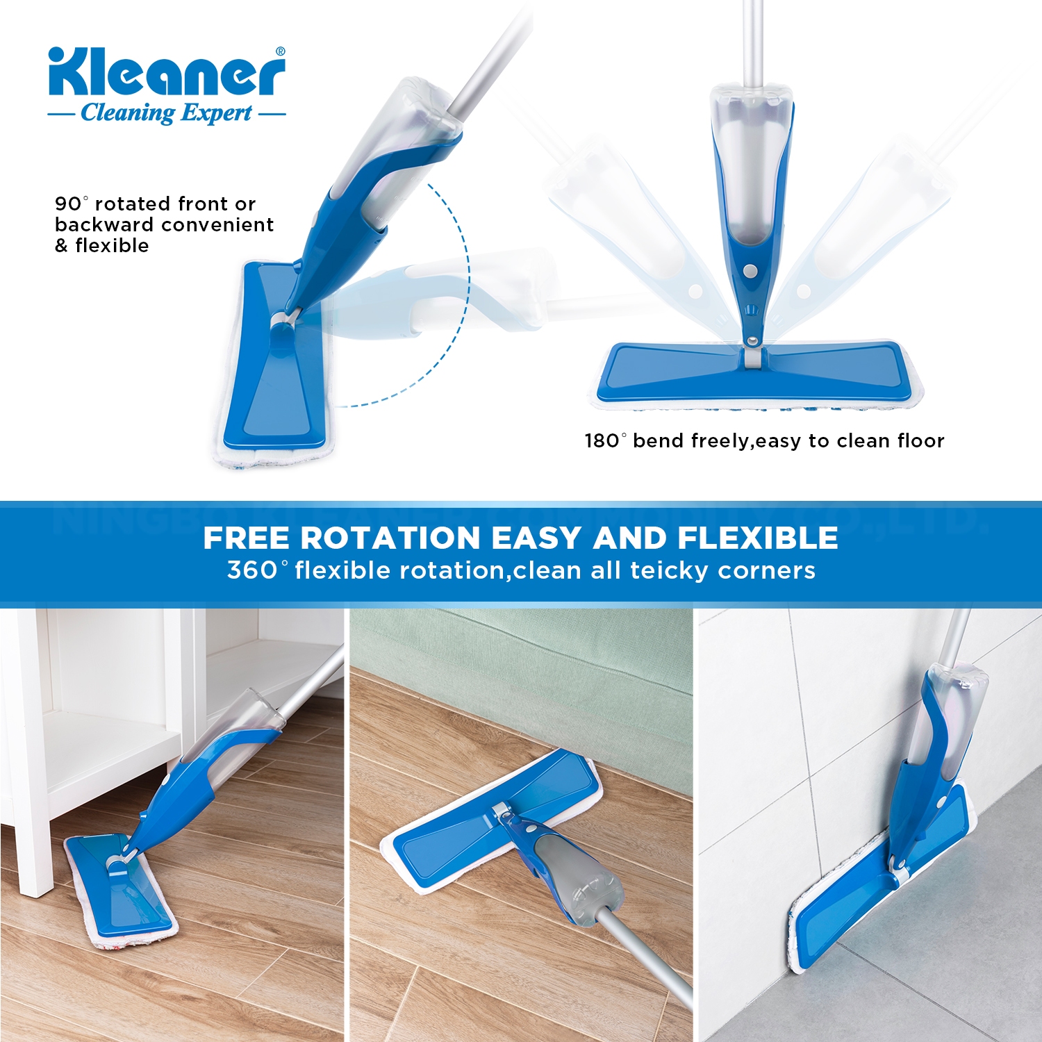 Water spray mop Household mop Application Scenario