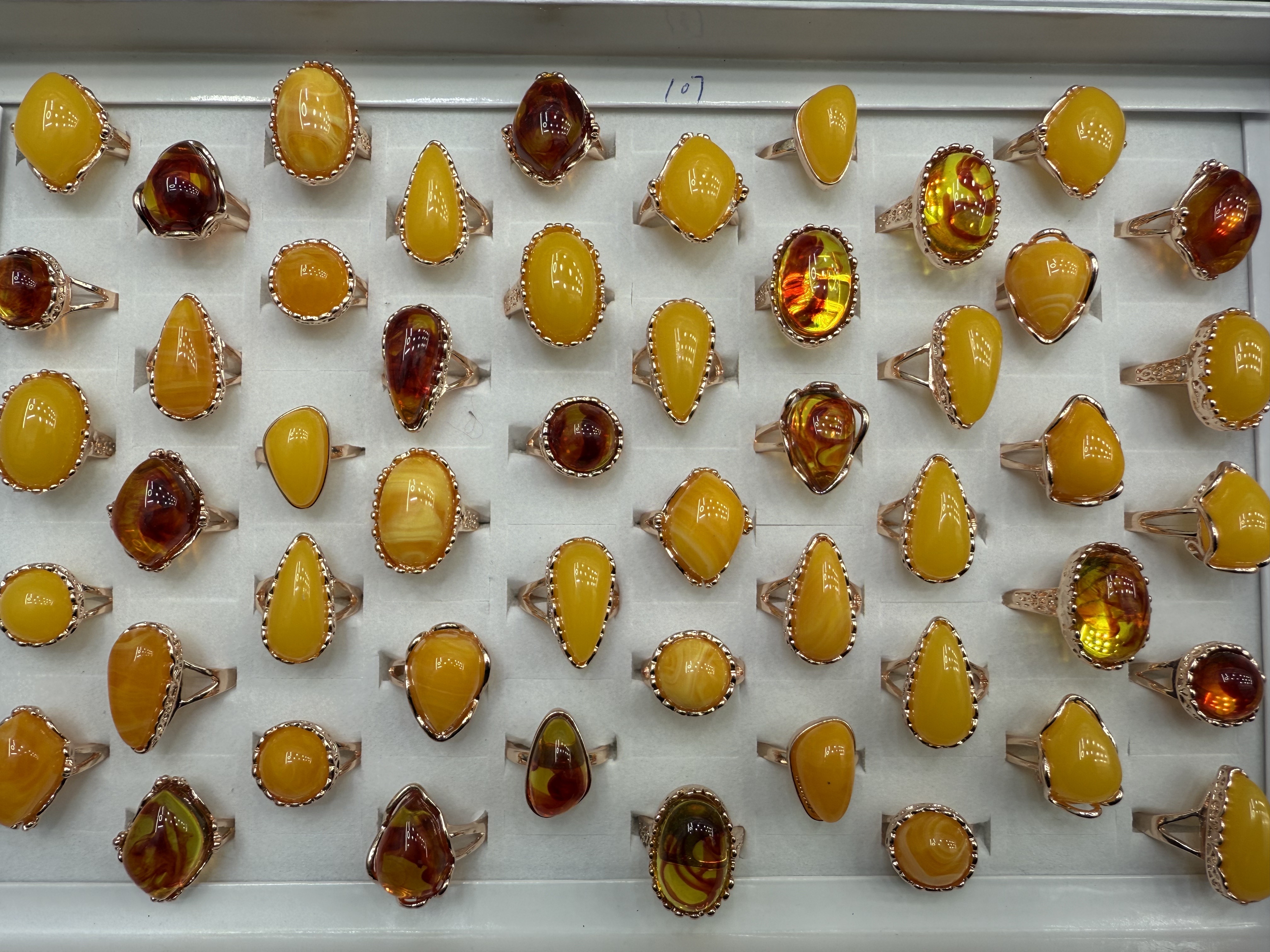 戒指/长城/锆石戒指/钛钢戒指/银指环白底实物图