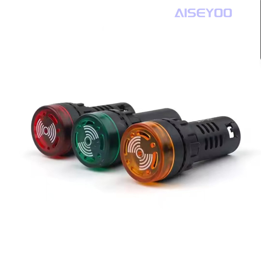 Beeping and flashing indicator light LED machine tool signal intensification indicator light flashing buzzer 220V 380V 110V 36V 24V 12V sound and light alarm