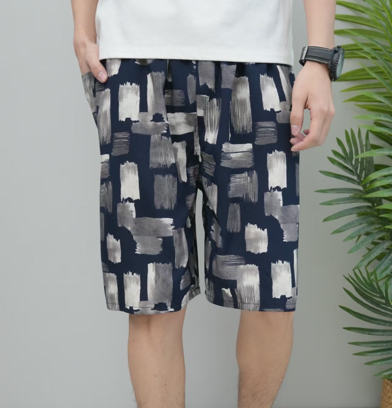Men's beach pants, cotton and silk, Chinese-style men's casual pants, Indonesian-style men's trousers and skirts, comfortable and breathable, men's beach pants, overweight and large men's beach pants detail image 17