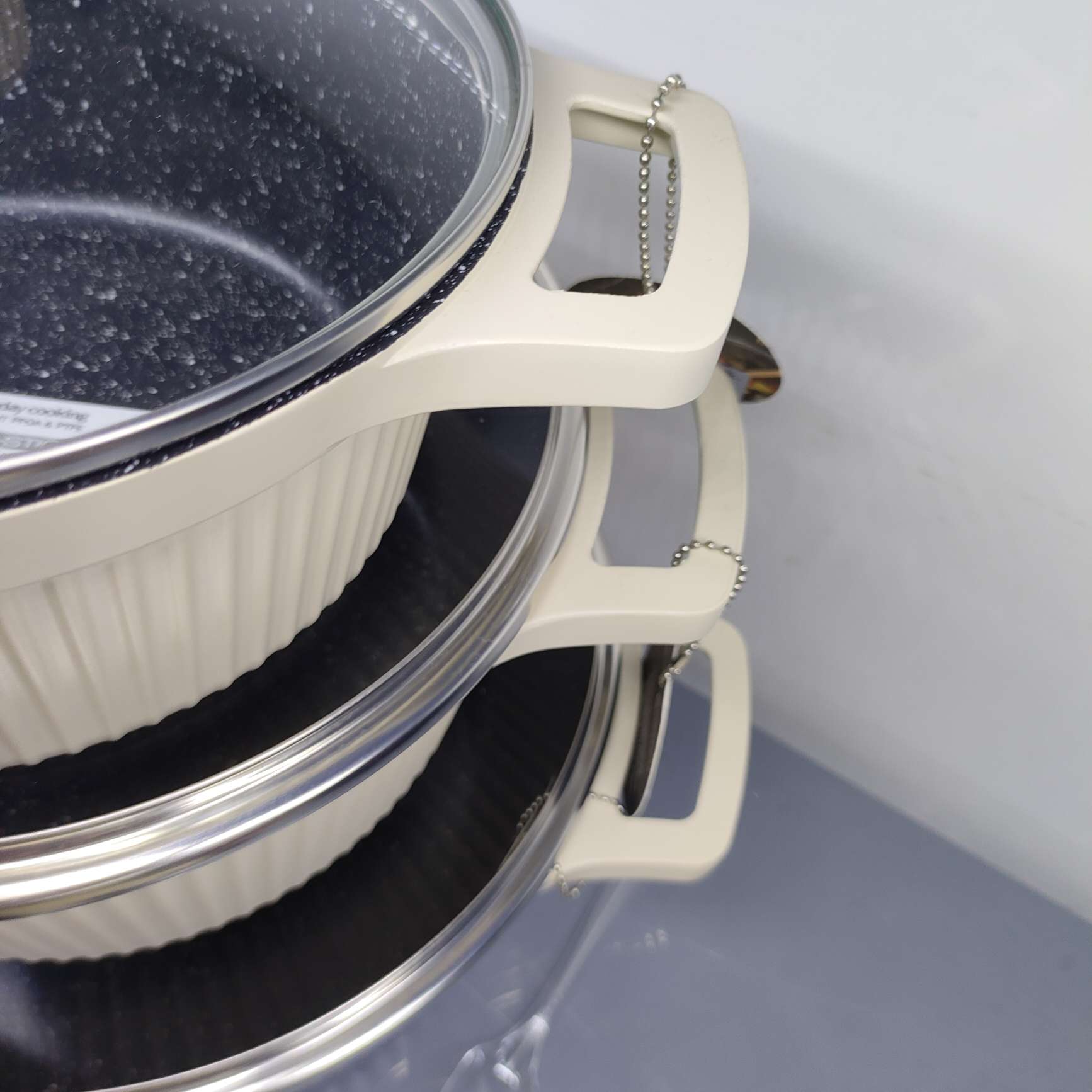 麦饭石不沾汤锅厨房用品铝汤锅详情图2