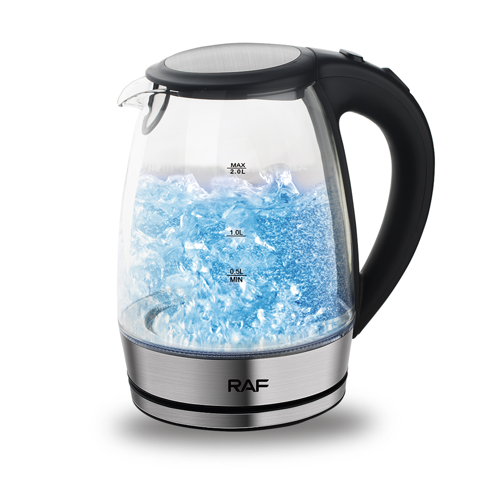 European standard 2.0L high borosilicate glass hot water kettle with blue light, automatic power-off and anti-dry-burning electric kettle R.7818 Application Scenario