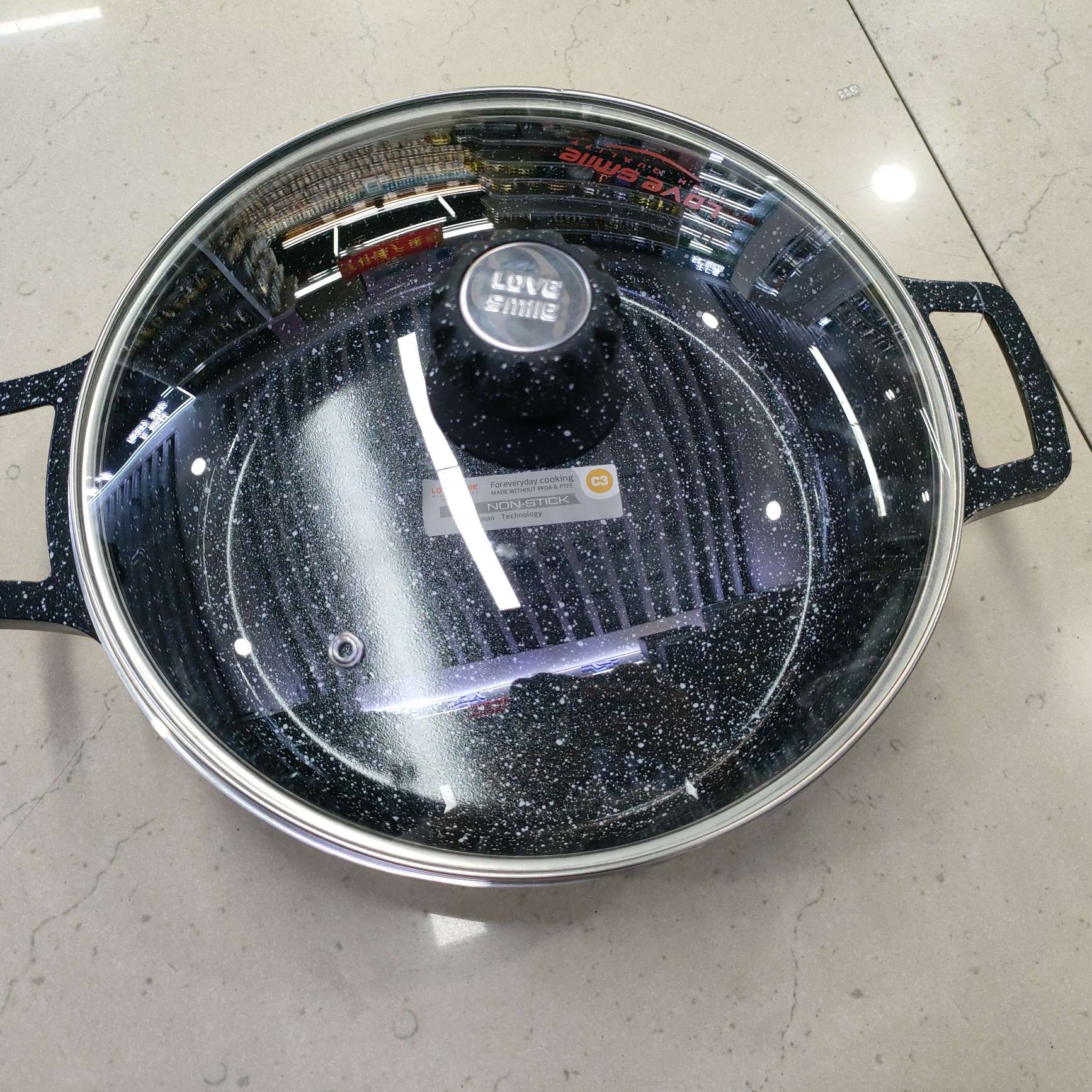 麦饭石不粘锅浅汤锅详情图5