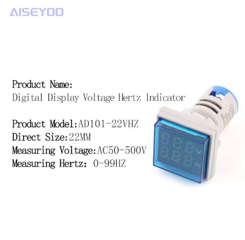 数显LED指示灯电压电流表信号灯指示灯 圆形方形 大屏电压表指示灯电压表数字显示电压表详情12