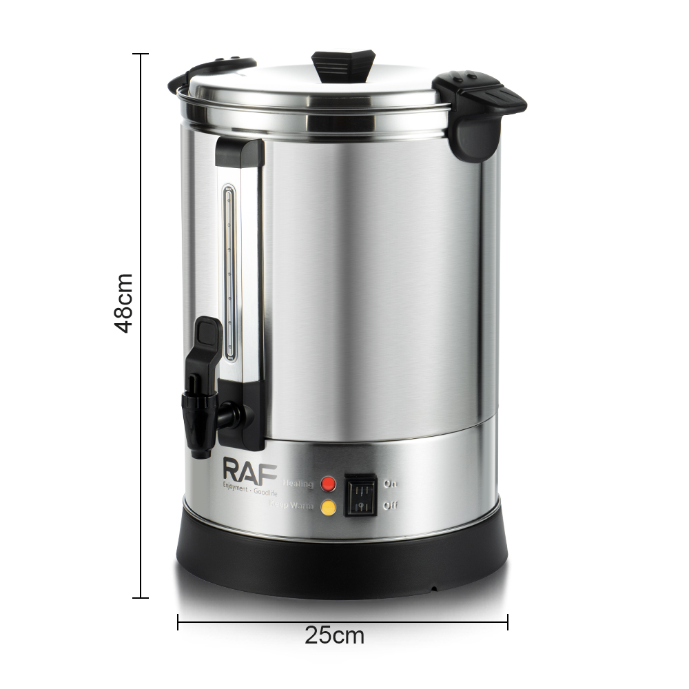 RAF European standard boiling water machine 10L large-capacity electric boiling water bucket, commercial boiling water bucket, tea water bucket, insulated water bucket, soup bucket Item Picture