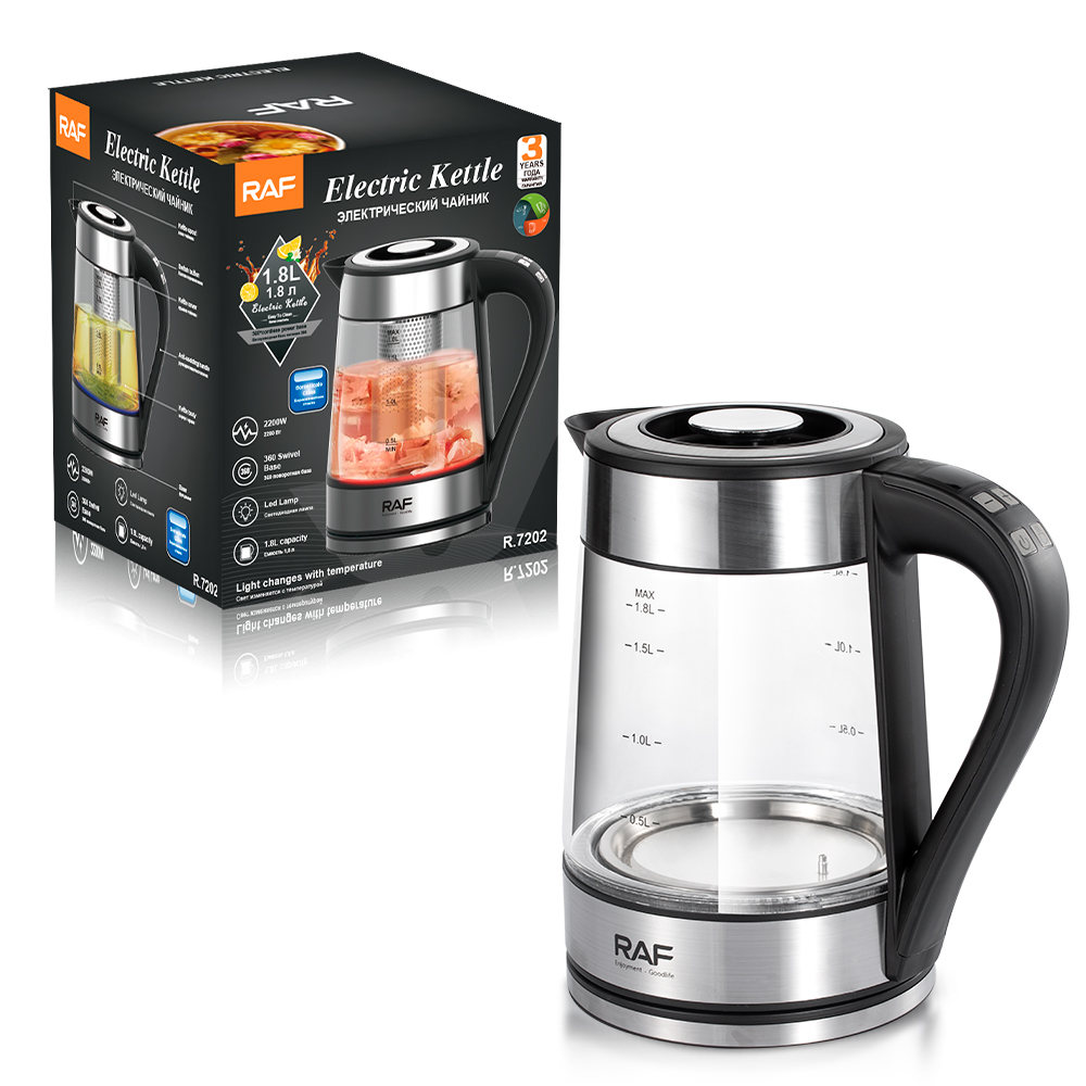 RAF European-style cross-border electric kettle, household health kettle, multi-functional flower tea decoction, split boiling kettle, 1.8L details Picture