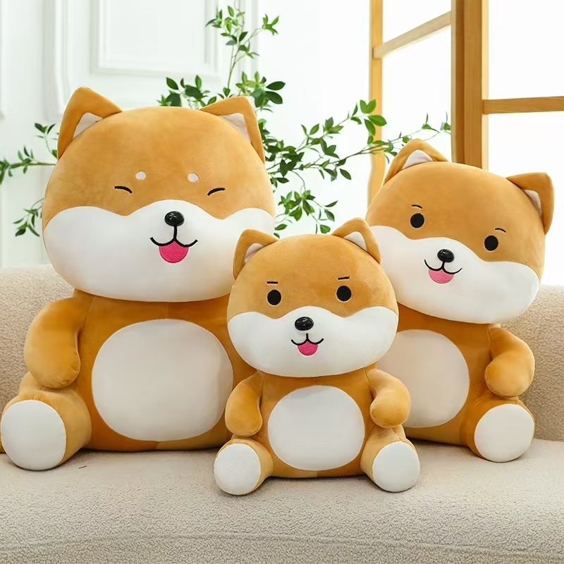 Peluche muñeca de algodón muñeca boneca fábrica cabello recto shiba inu muñeca Specification image