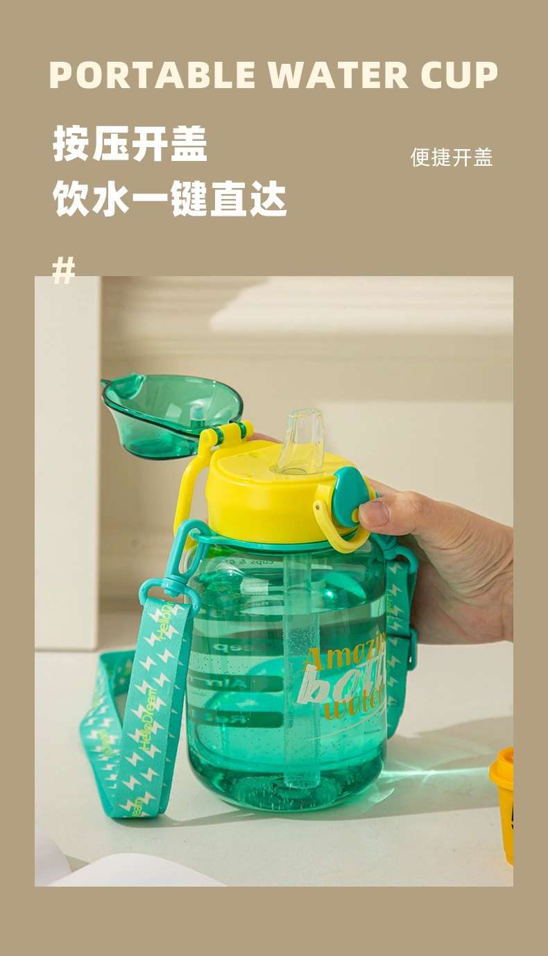 S150-TY-0935 Fitness and sports water Bottle, portable Large 700ml, high appearance level plastic cup for female students, summer detail image 8