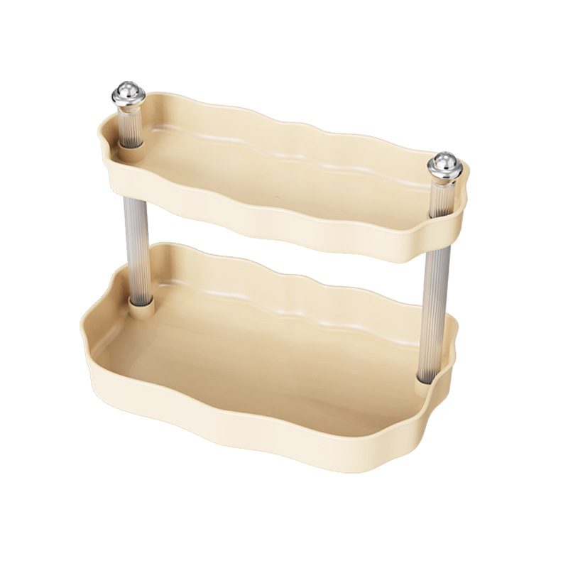 J149-007 plastic desktop shelf Multi-layer high appearance horizontal storage rack mugs milk tea store organizer details Picture