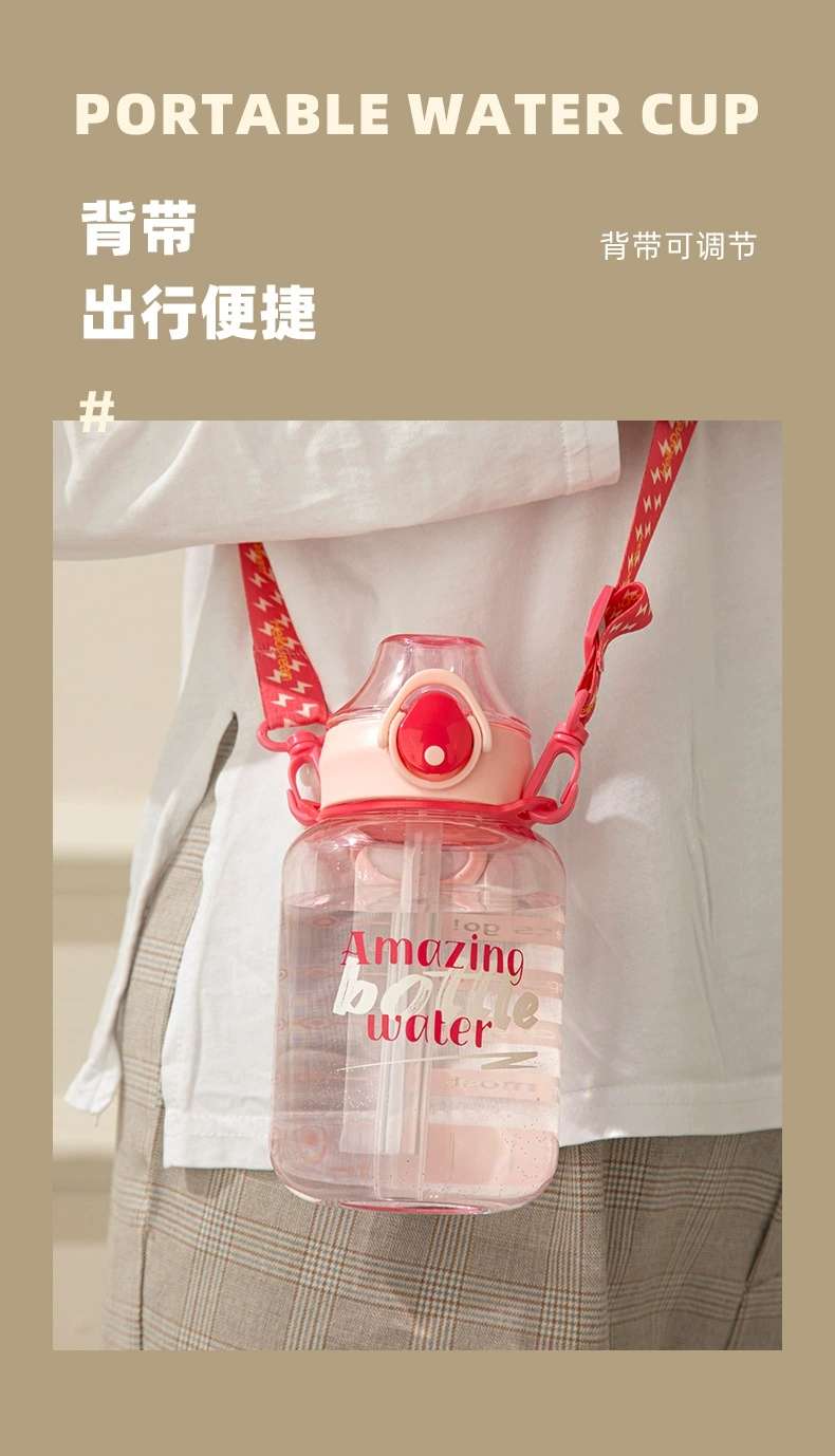 S150-TY-0935 Fitness and sports water Bottle, portable Large 700ml, high appearance level plastic cup for female students, summer detail image 13