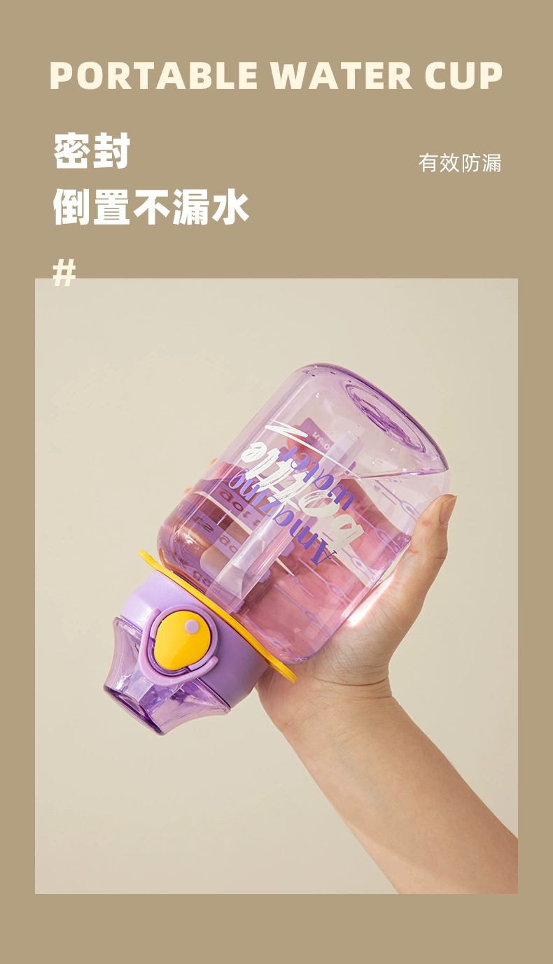 S150-TY-0935 Fitness and sports water Bottle, portable Large 700ml, high appearance level plastic cup for female students, summer detail image 10