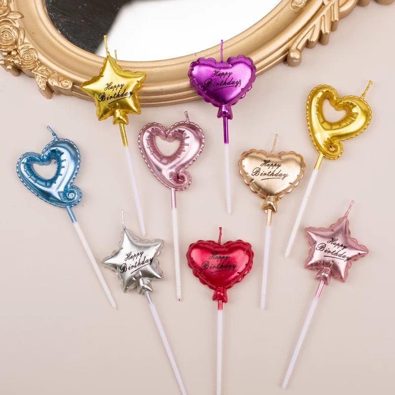 Cute balloon digital birthday candle cake decoration plugin birthday candle dessert counter baking decoration birthday candle aromatherapy candle candle household candle candle aromatherapy cake candle aromatherapy gift birthday cake white candle