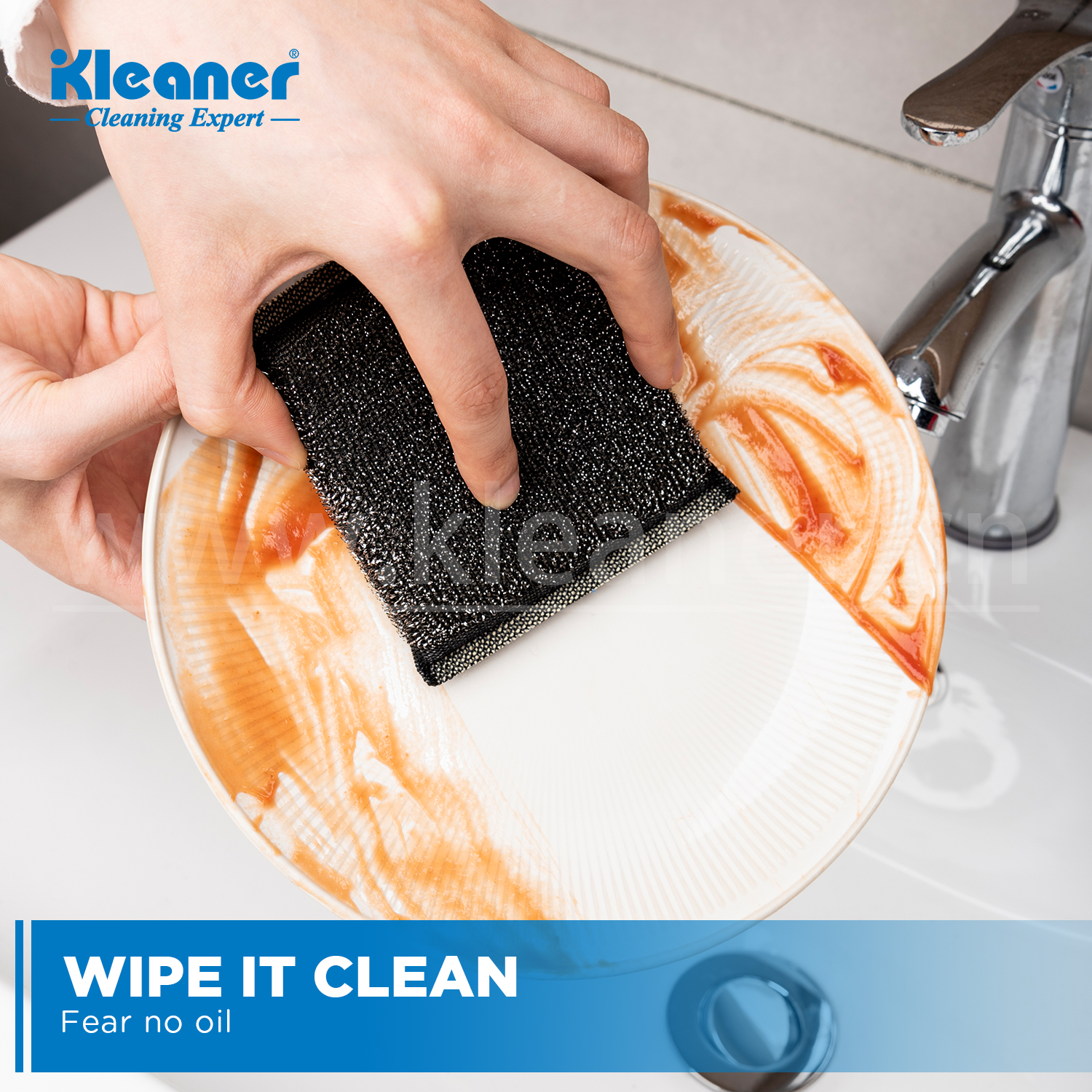 Sponge wipe Dishwashing sponge Power decontamination hair removal Bathroom cleaning products Delicate sponge wipe household cleaning artifacts Specification drawing