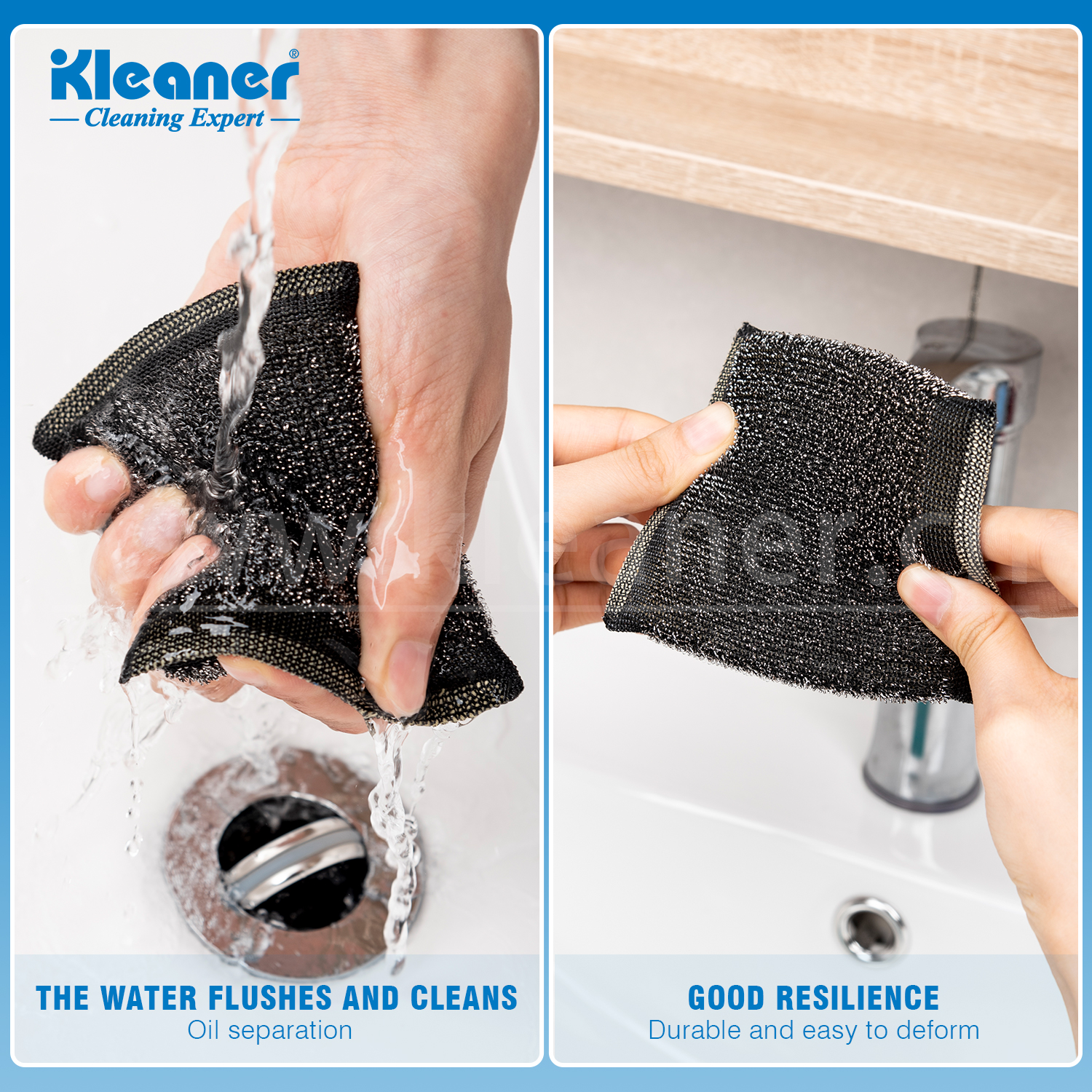 Sponge wipe Dishwashing sponge Power decontamination hair removal Bathroom cleaning products Delicate sponge wipe household cleaning artifacts Application Scenario