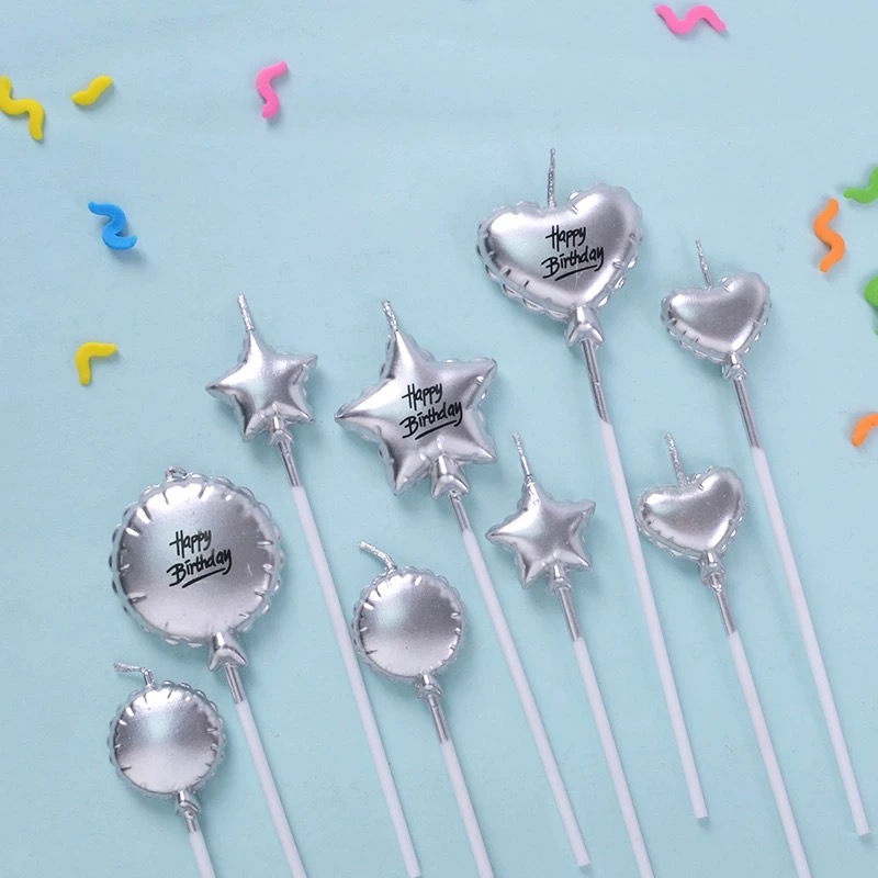 Cute balloon digital birthday candle cake decoration plugin birthday candle dessert counter baking decoration birthday candle aromatherapy candle candle household candle candle aromatherapy cake candle aromatherapy gift birthday cake white candle Specification image