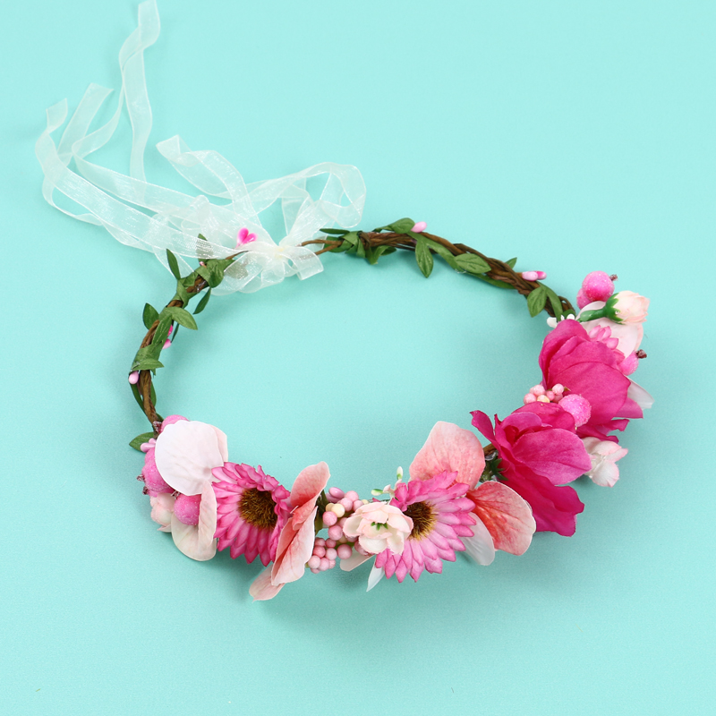 2025 Jialan Garland Bride Garland Simulation Rose Flower Headwear, Hair Accessories, Wedding Dress Accessories in stock wholesale Specification image