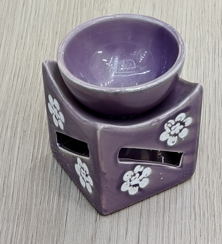 一件紫色小花工艺品香炉 家居摆件  节日礼品详情图4